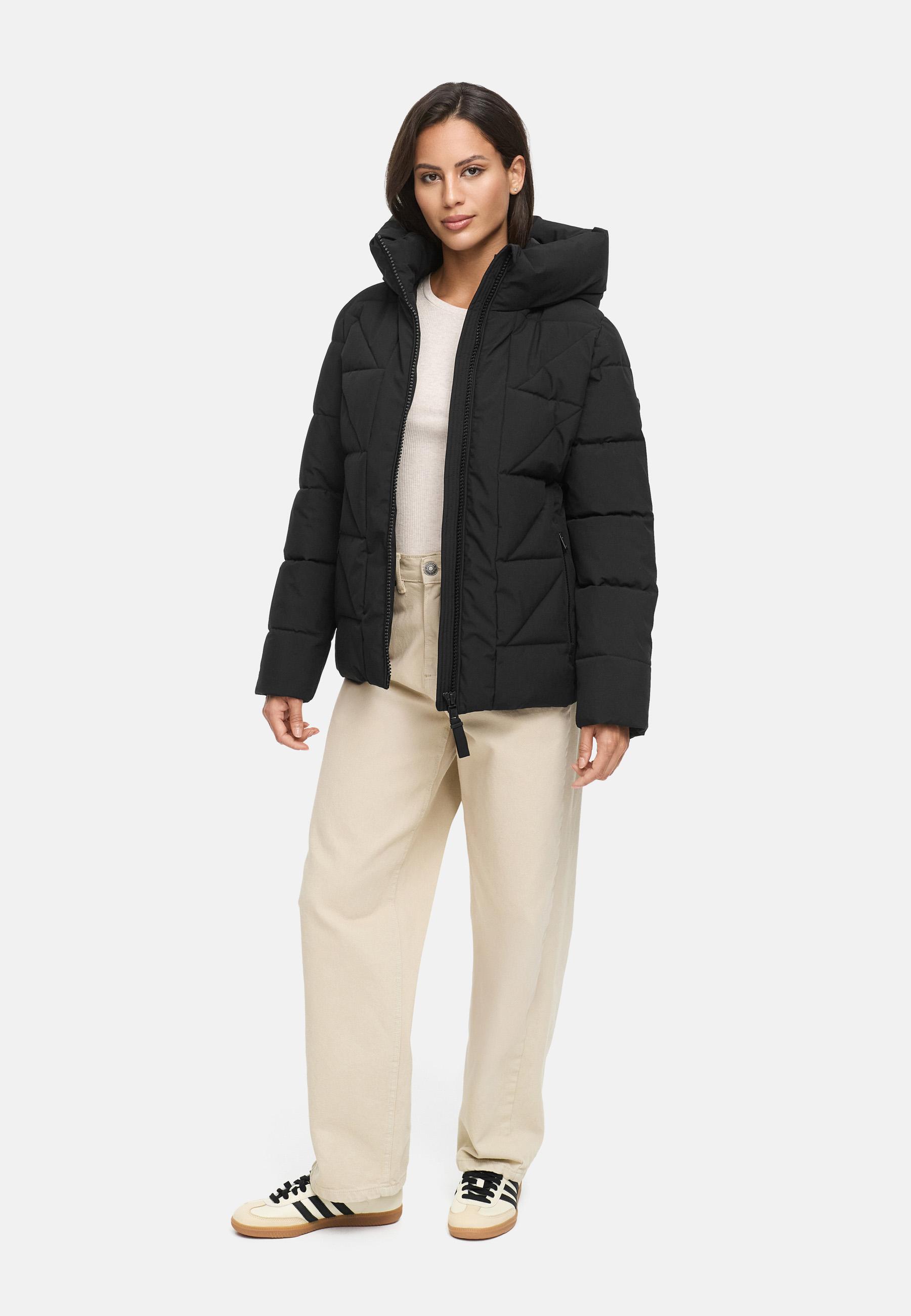 Winter Steppjacke "Kuschelnasee 16" Black