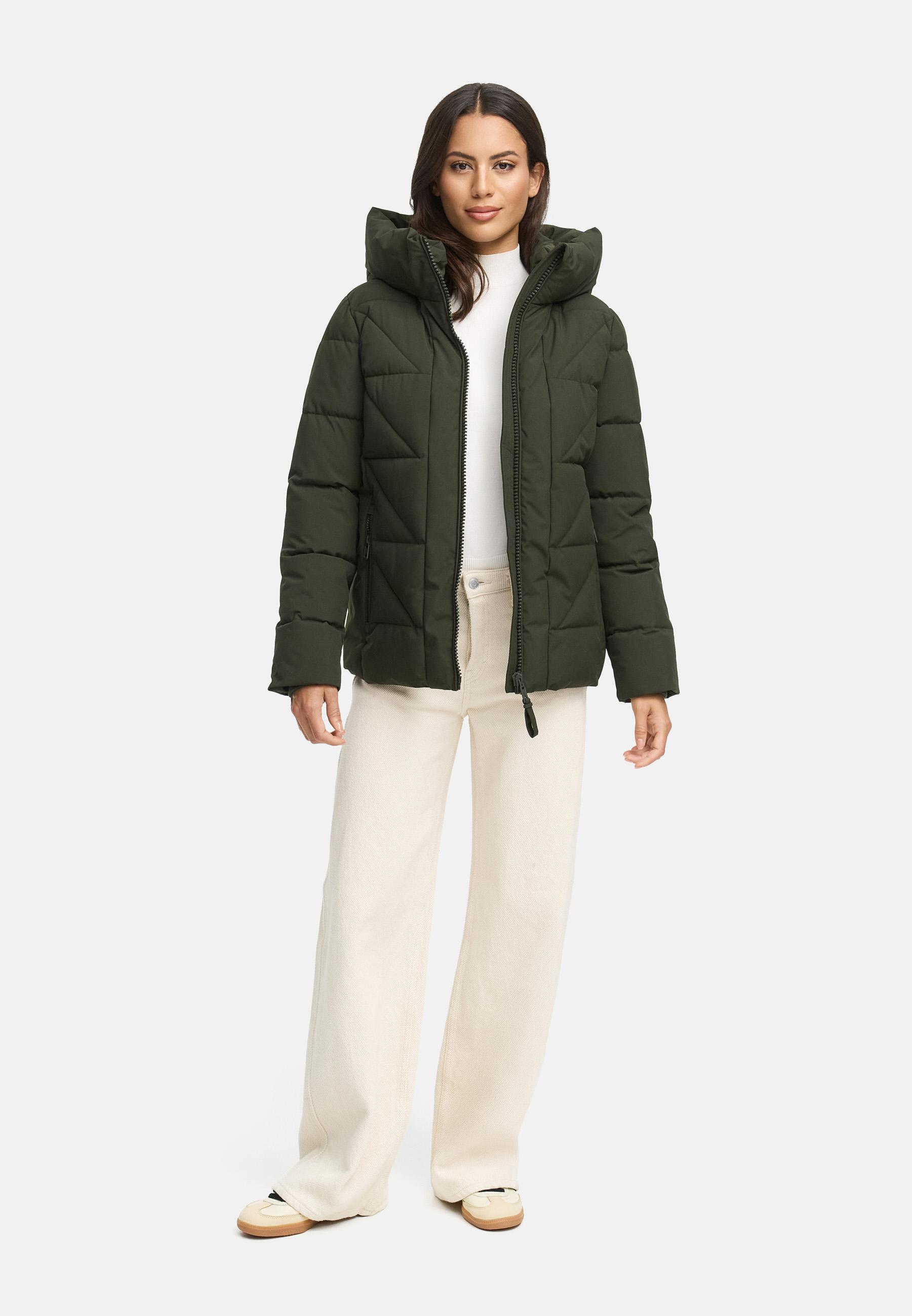 Winter Steppjacke "Kuschelnasee 16" Dark Olive