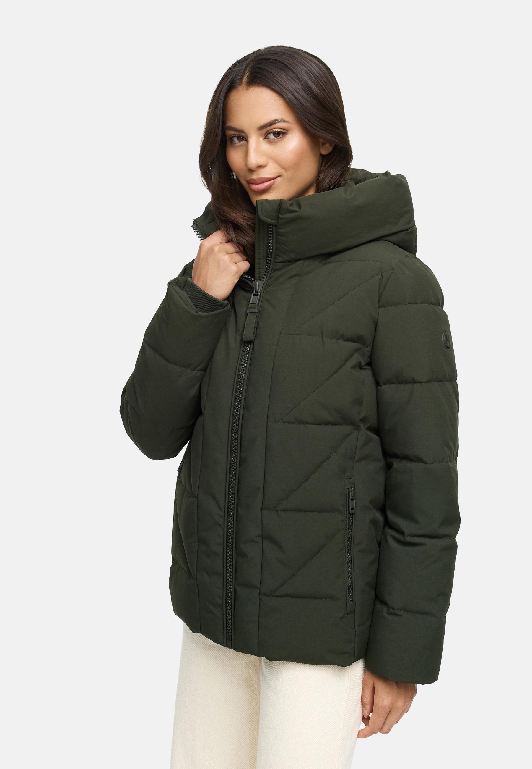 Winter Steppjacke "Kuschelnasee 16" Dark Olive