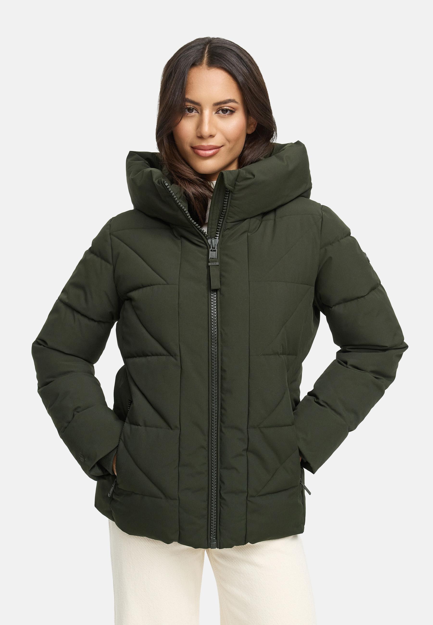 Winter Steppjacke "Kuschelnasee 16" Dark Olive