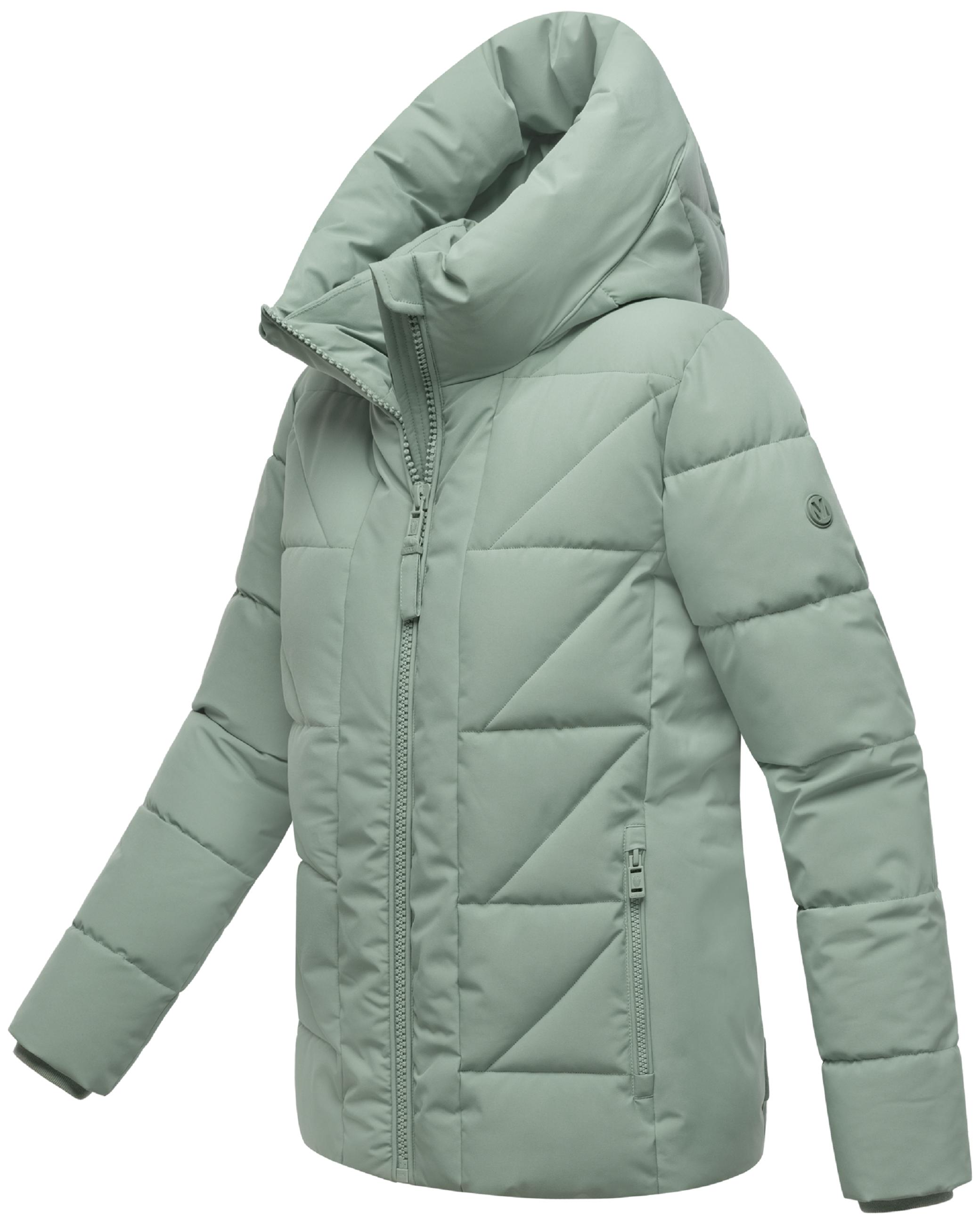 Winter Steppjacke "Kuschelnasee 16" Smokey Mint
