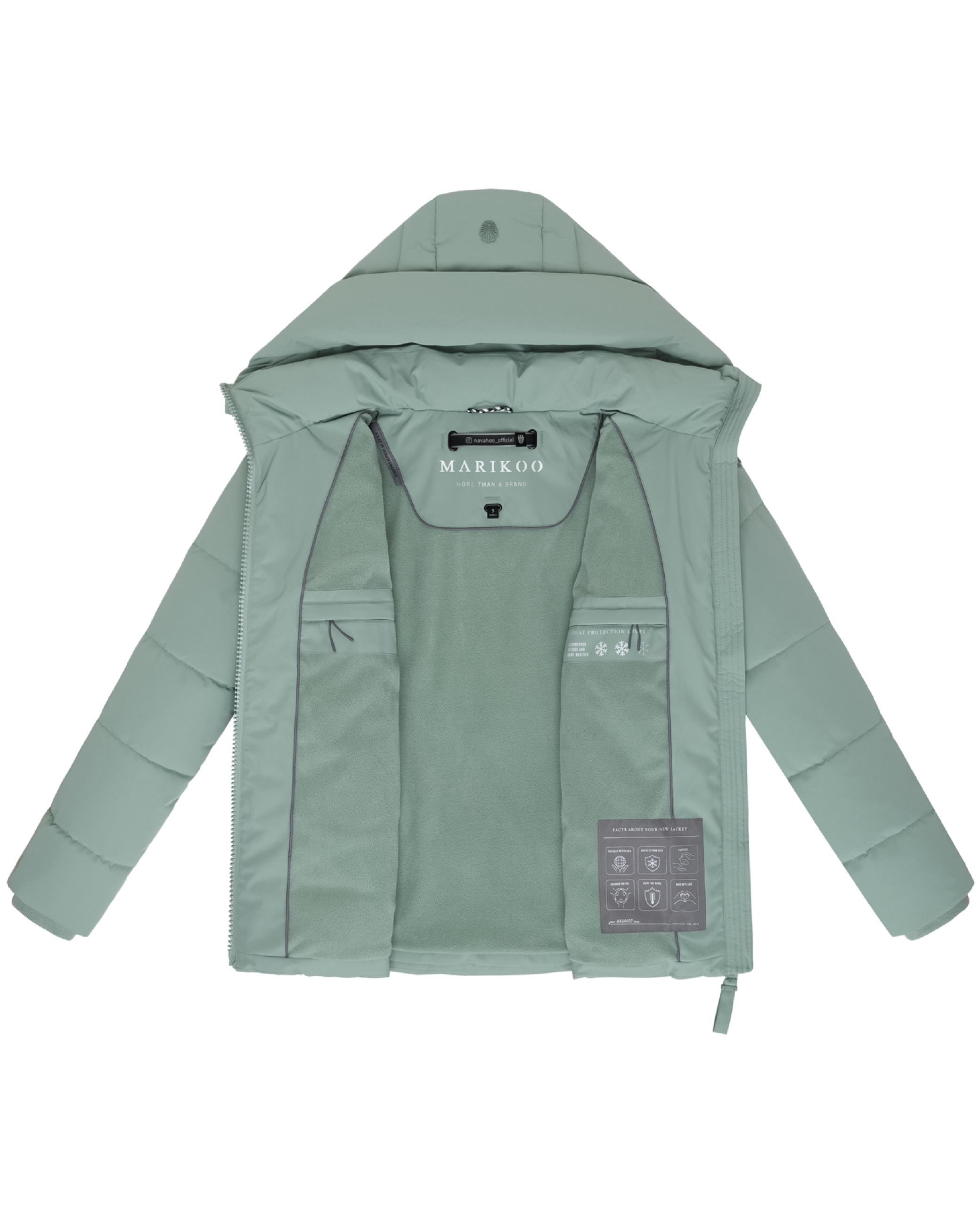 Winter Steppjacke "Kuschelnasee 16" Smokey Mint