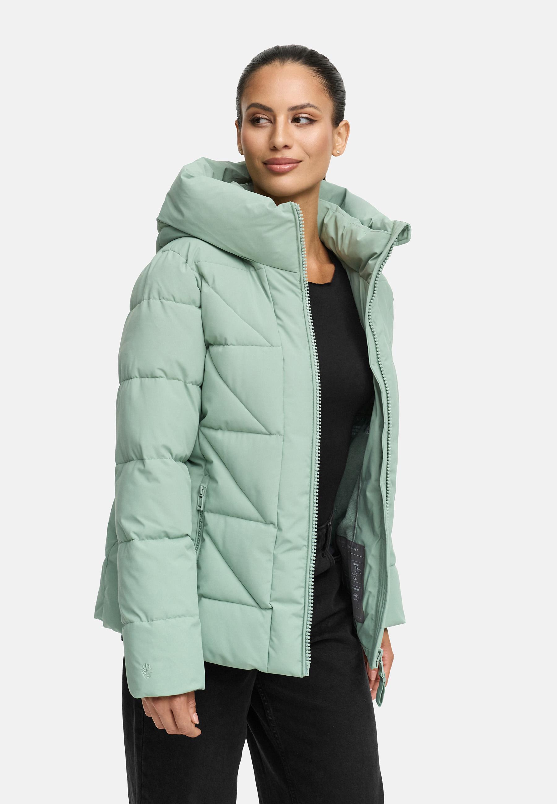Winter Steppjacke "Kuschelnasee 16" Smokey Mint