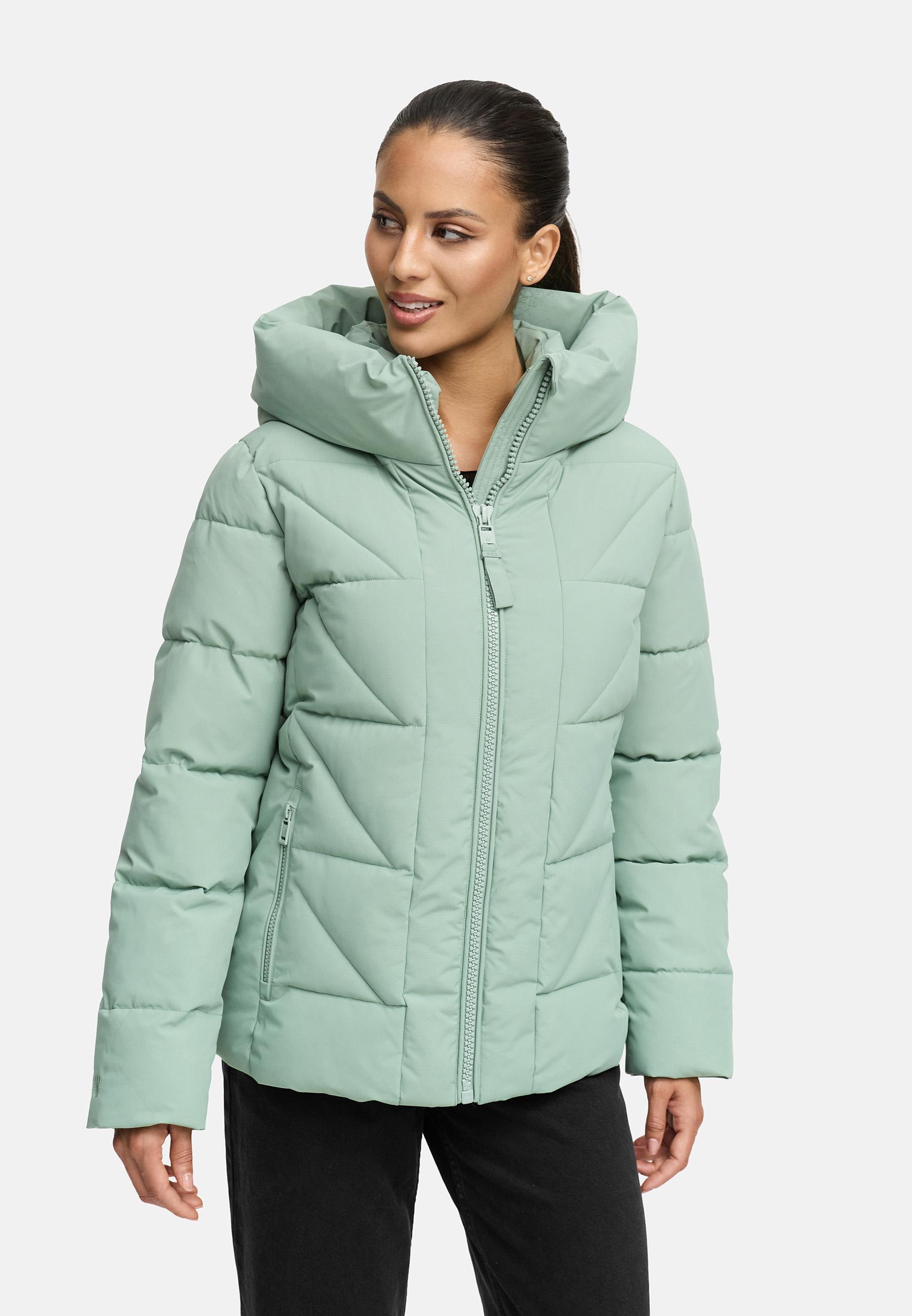 Winter Steppjacke "Kuschelnasee 16" Smokey Mint