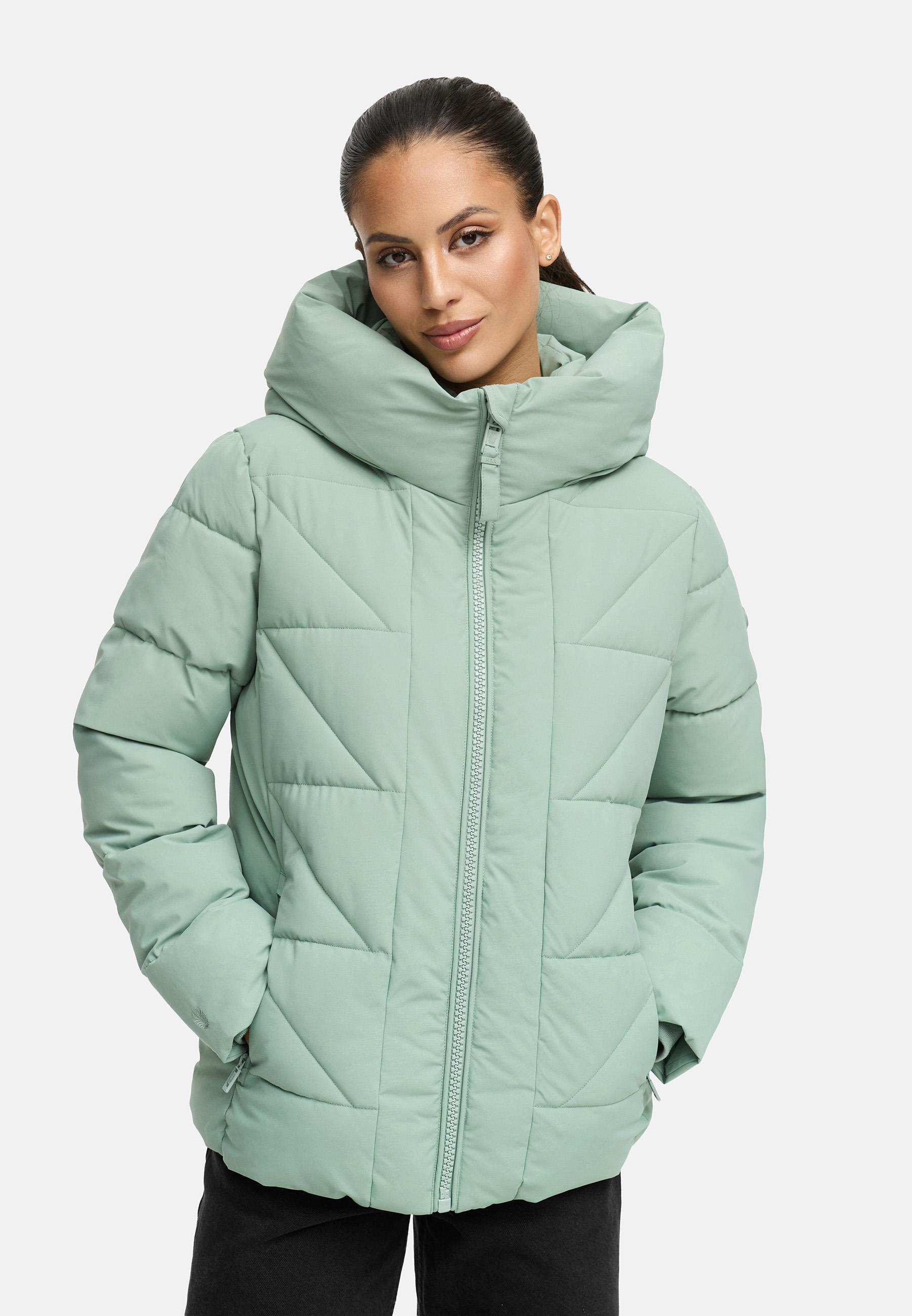 Winter Steppjacke "Kuschelnasee 16" Smokey Mint