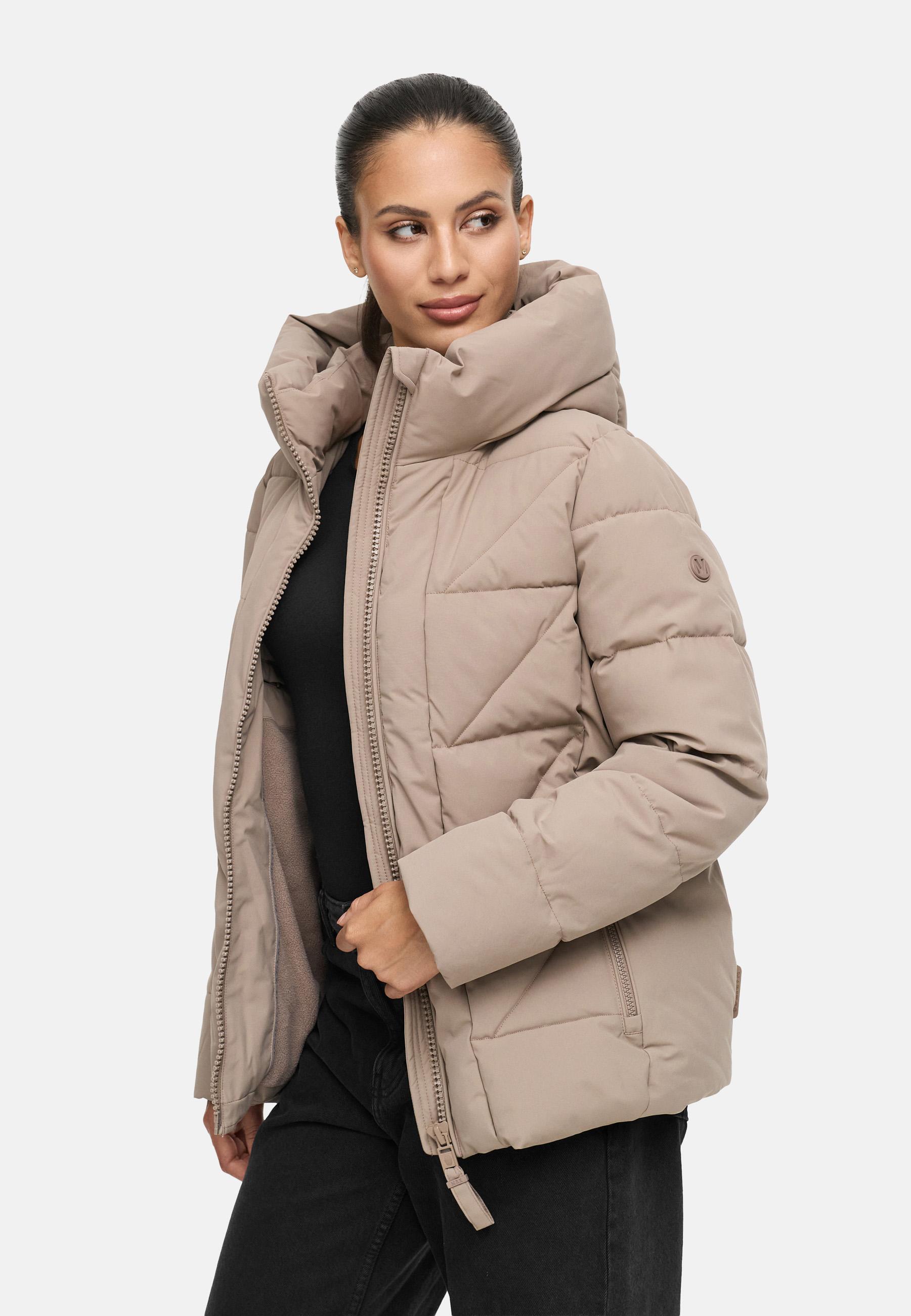 Winter Steppjacke "Kuschelnasee 16" Taupe Grey