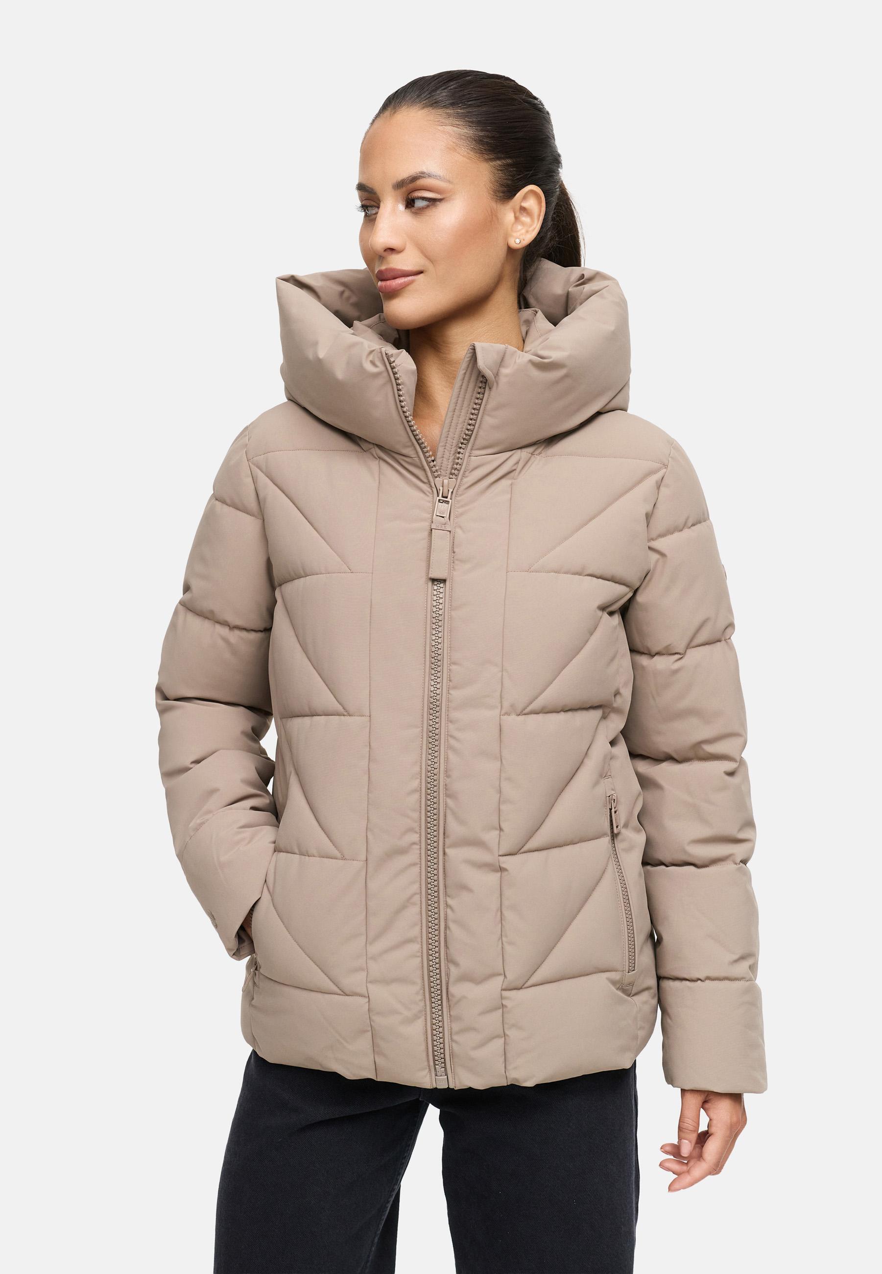 Winter Steppjacke "Kuschelnasee 16" Taupe Grey