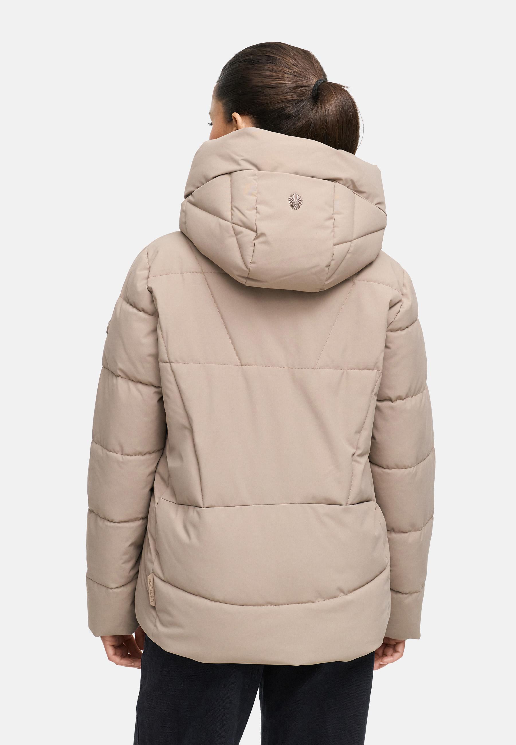 Winter Steppjacke "Kuschelnasee 16" Taupe Grey