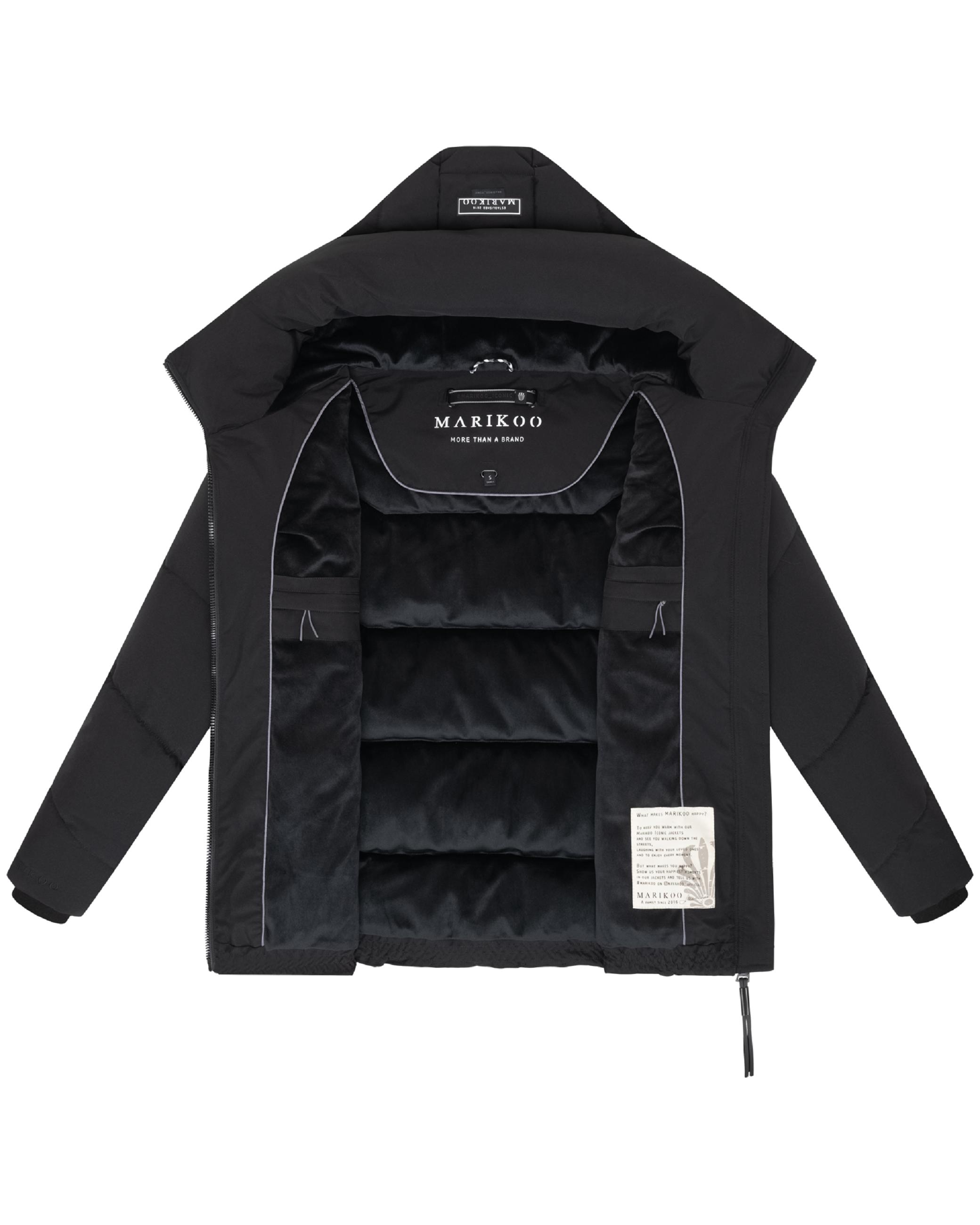 Winter Steppjacke mit Kapuze "Kuscheltatze XVI" Black