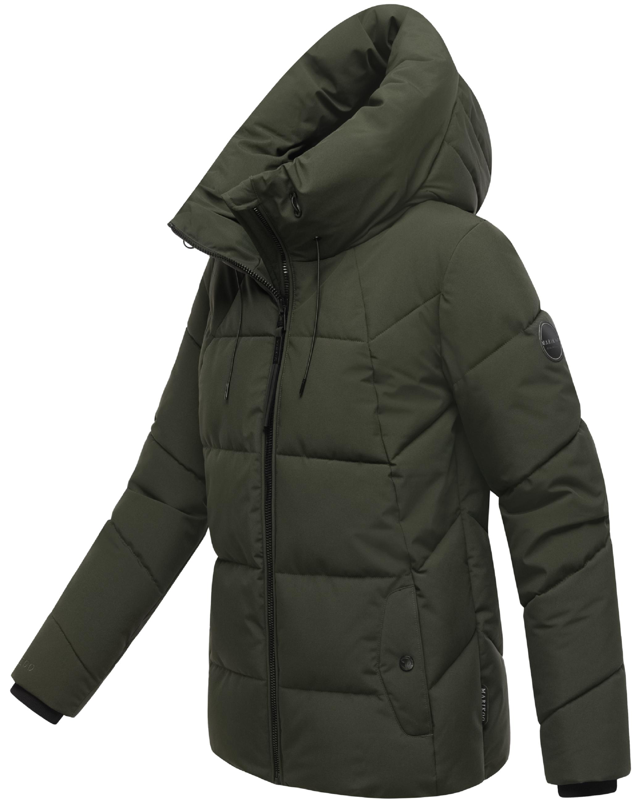Winter Steppjacke mit Kapuze "Kuscheltatze XVI" Dark Olive