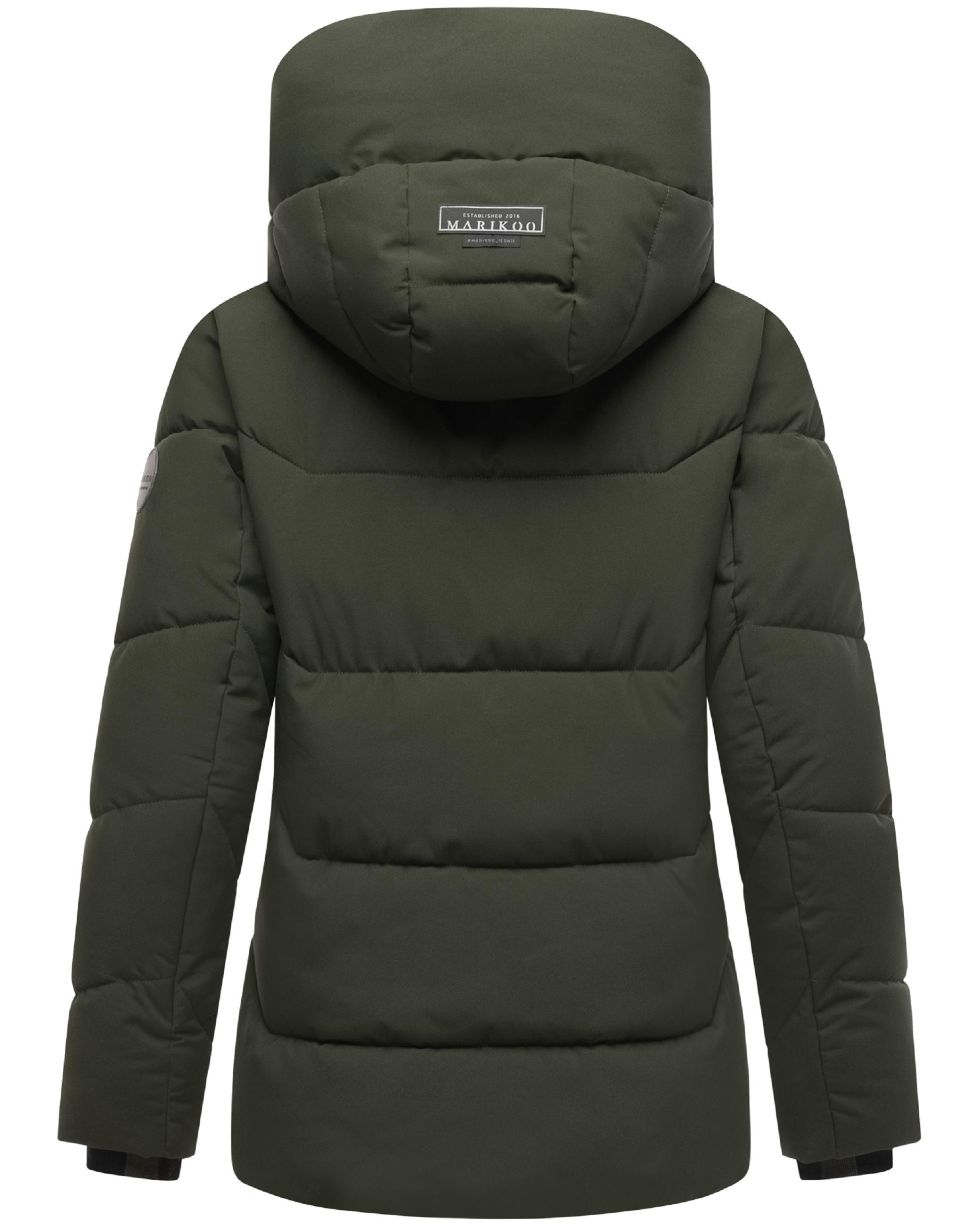 Winter Steppjacke mit Kapuze "Kuscheltatze XVI" Dark Olive