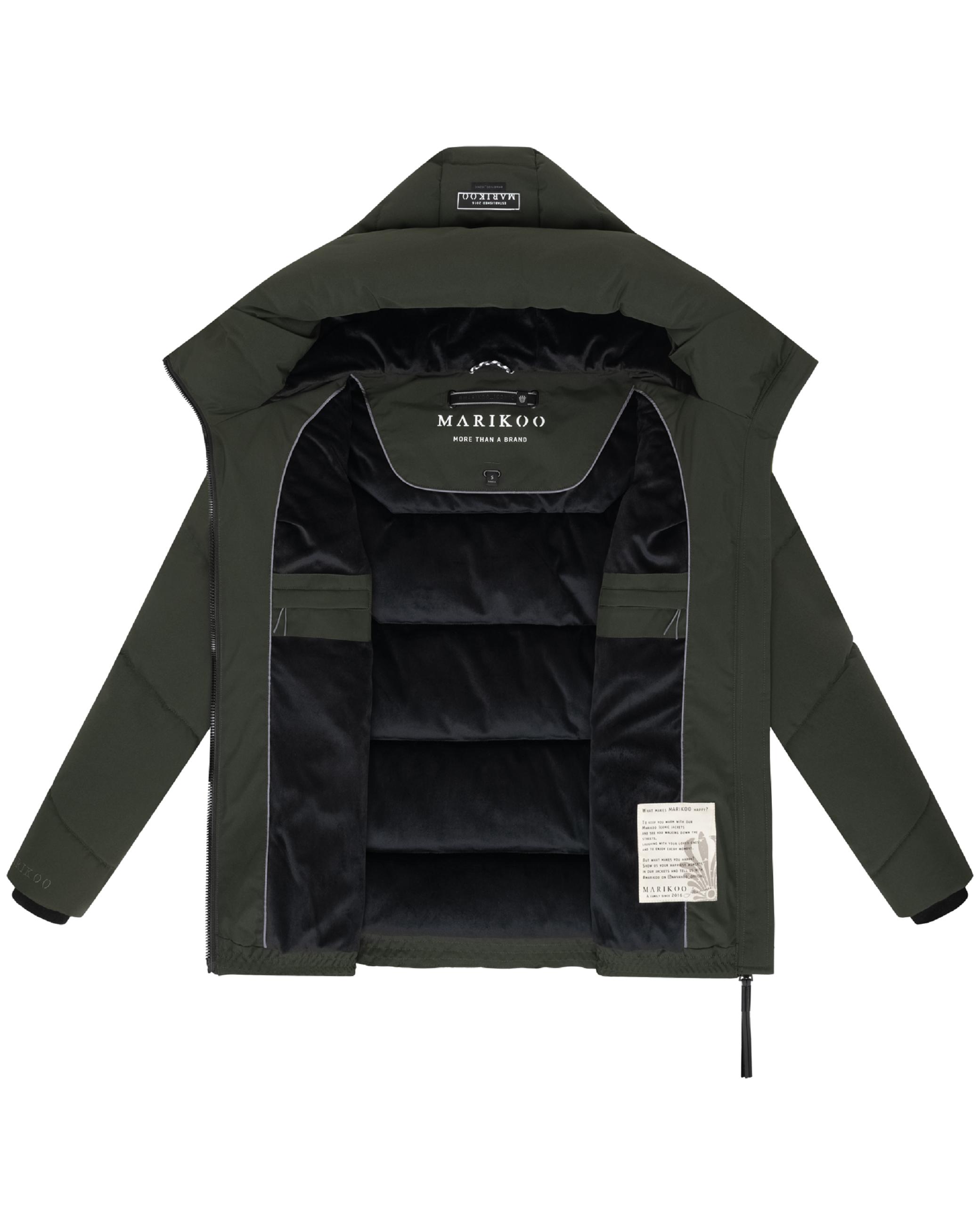 Winter Steppjacke mit Kapuze "Kuscheltatze XVI" Dark Olive