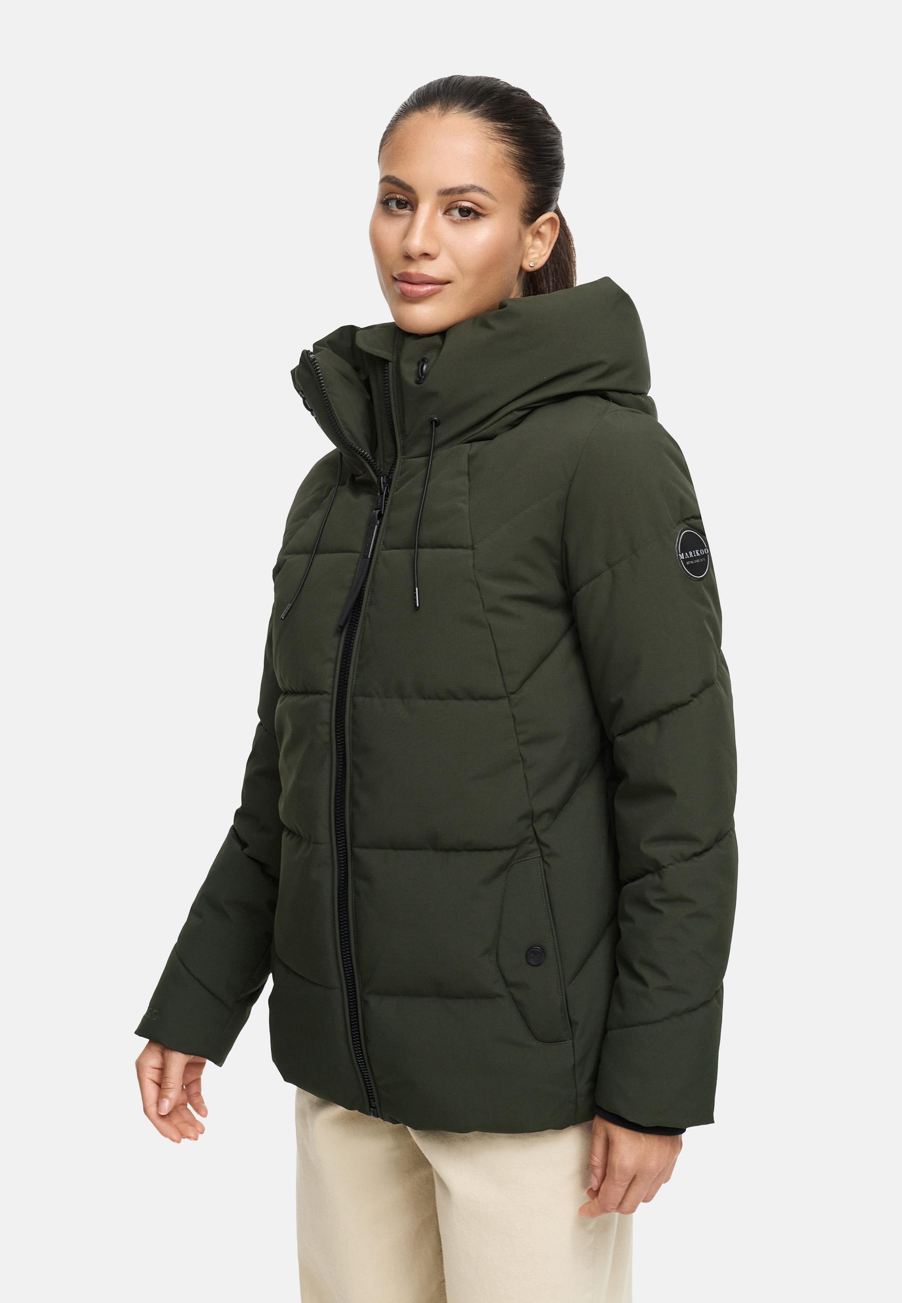 Winter Steppjacke mit Kapuze "Kuscheltatze XVI" Dark Olive