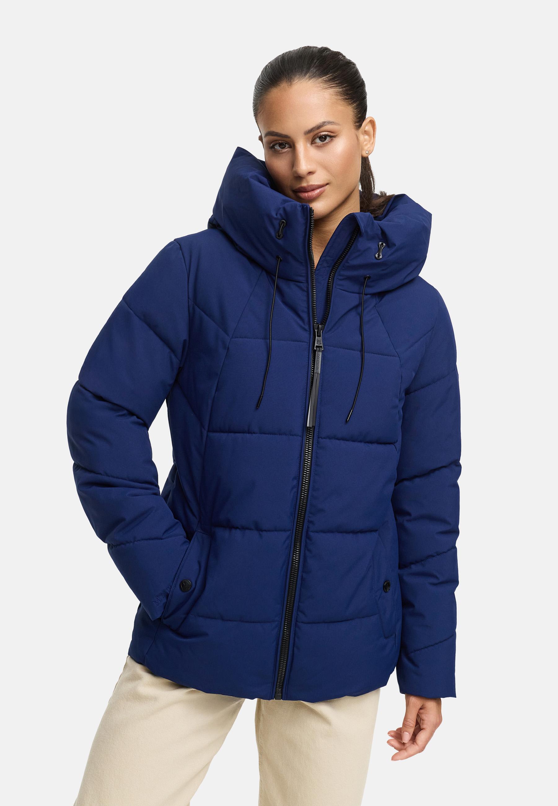 Winter Steppjacke mit Kapuze "Kuscheltatze XVI" Navy