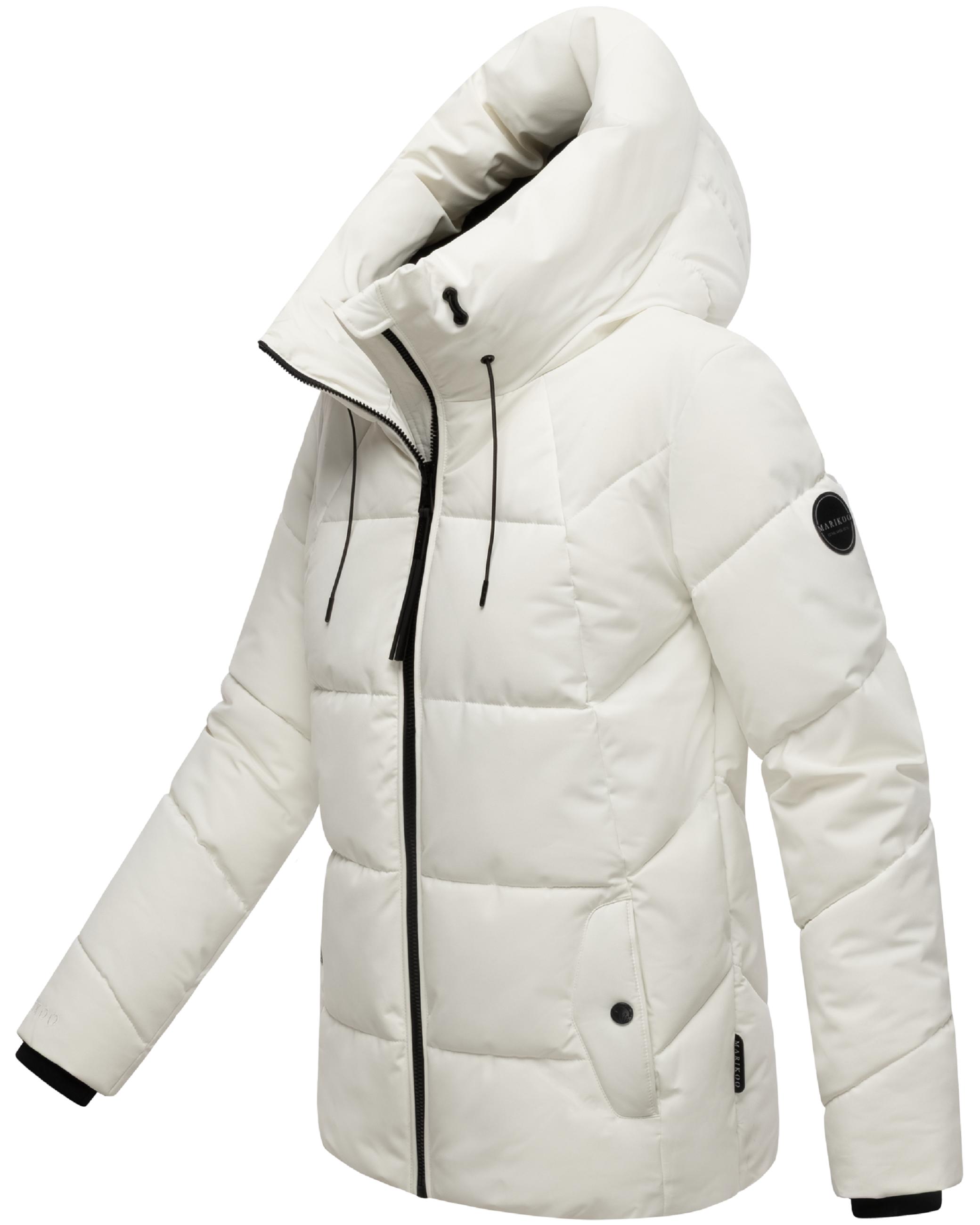 Winter Steppjacke mit Kapuze "Kuscheltatze XVI" Offwhite
