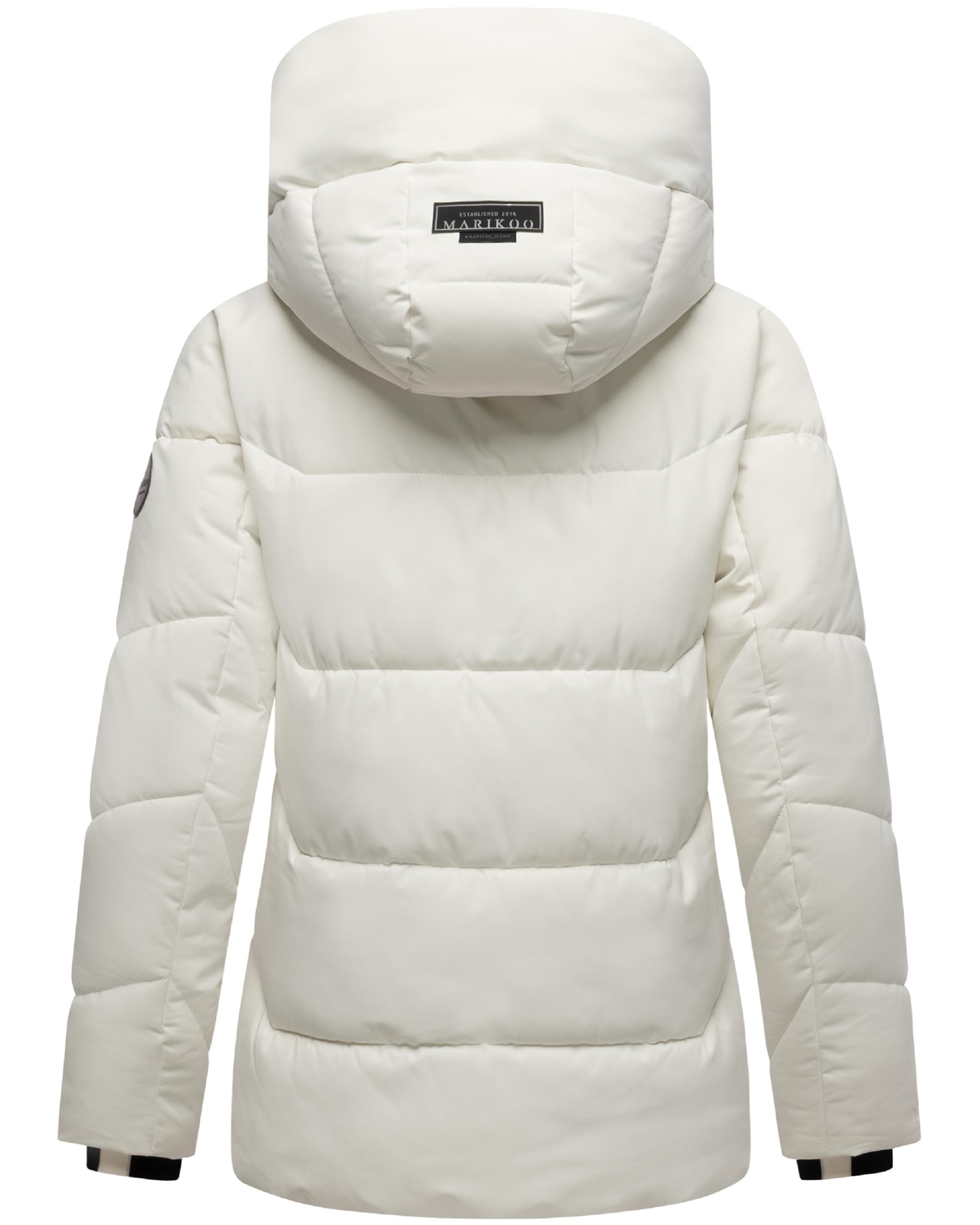 Winter Steppjacke mit Kapuze "Kuscheltatze XVI" Offwhite