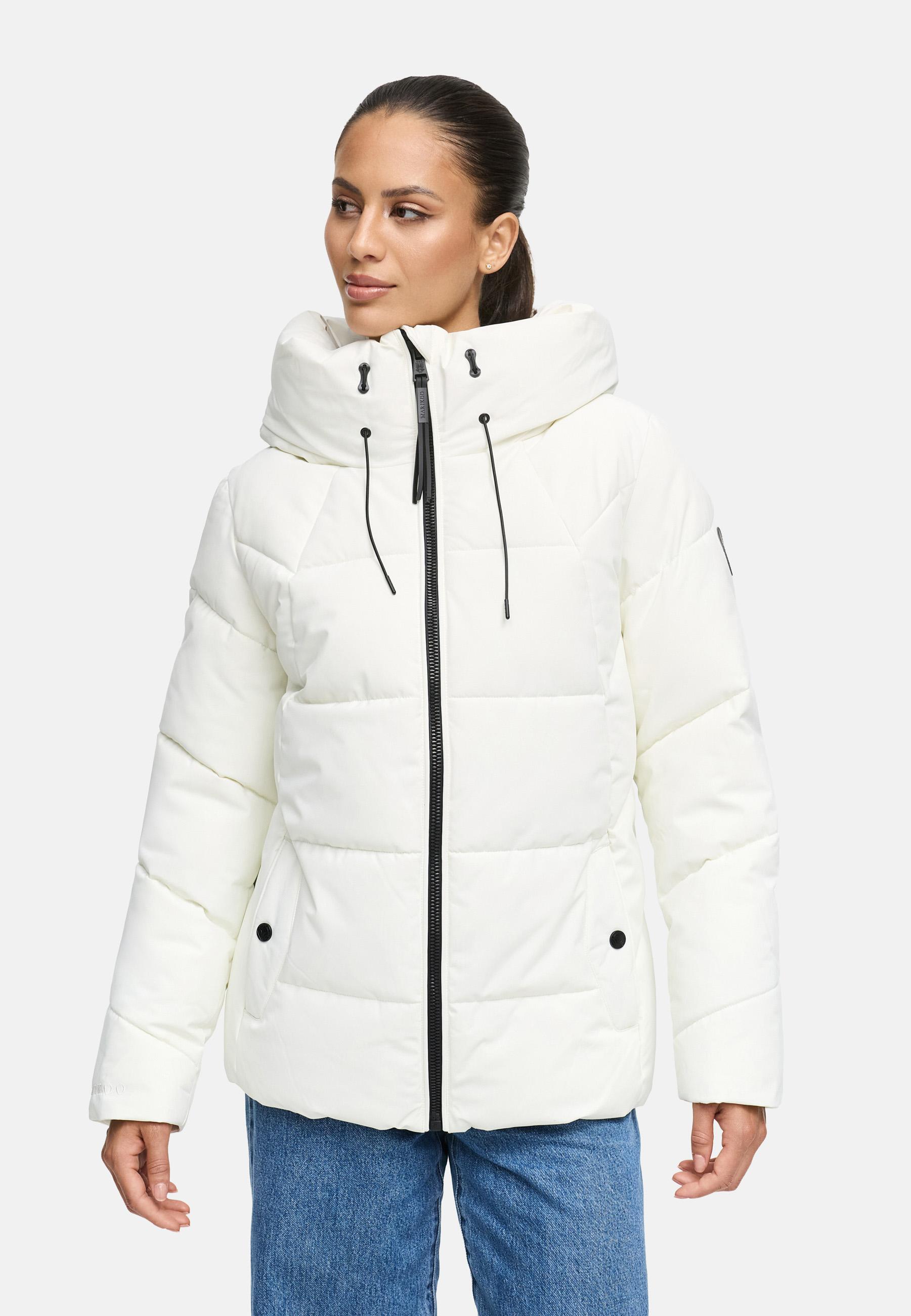 Winter Steppjacke mit Kapuze "Kuscheltatze XVI" Offwhite