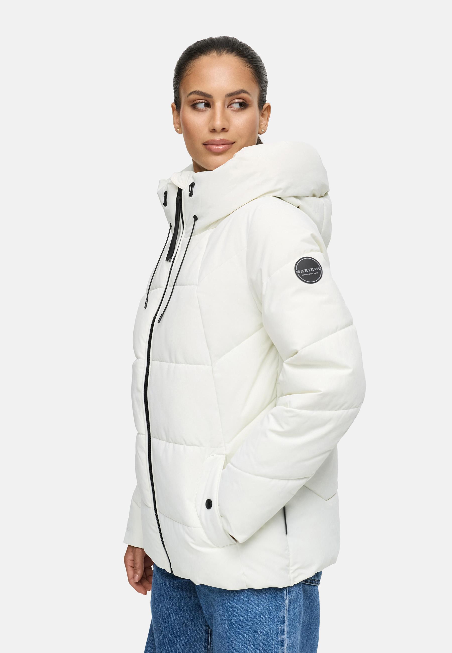 Winter Steppjacke mit Kapuze "Kuscheltatze XVI" Offwhite