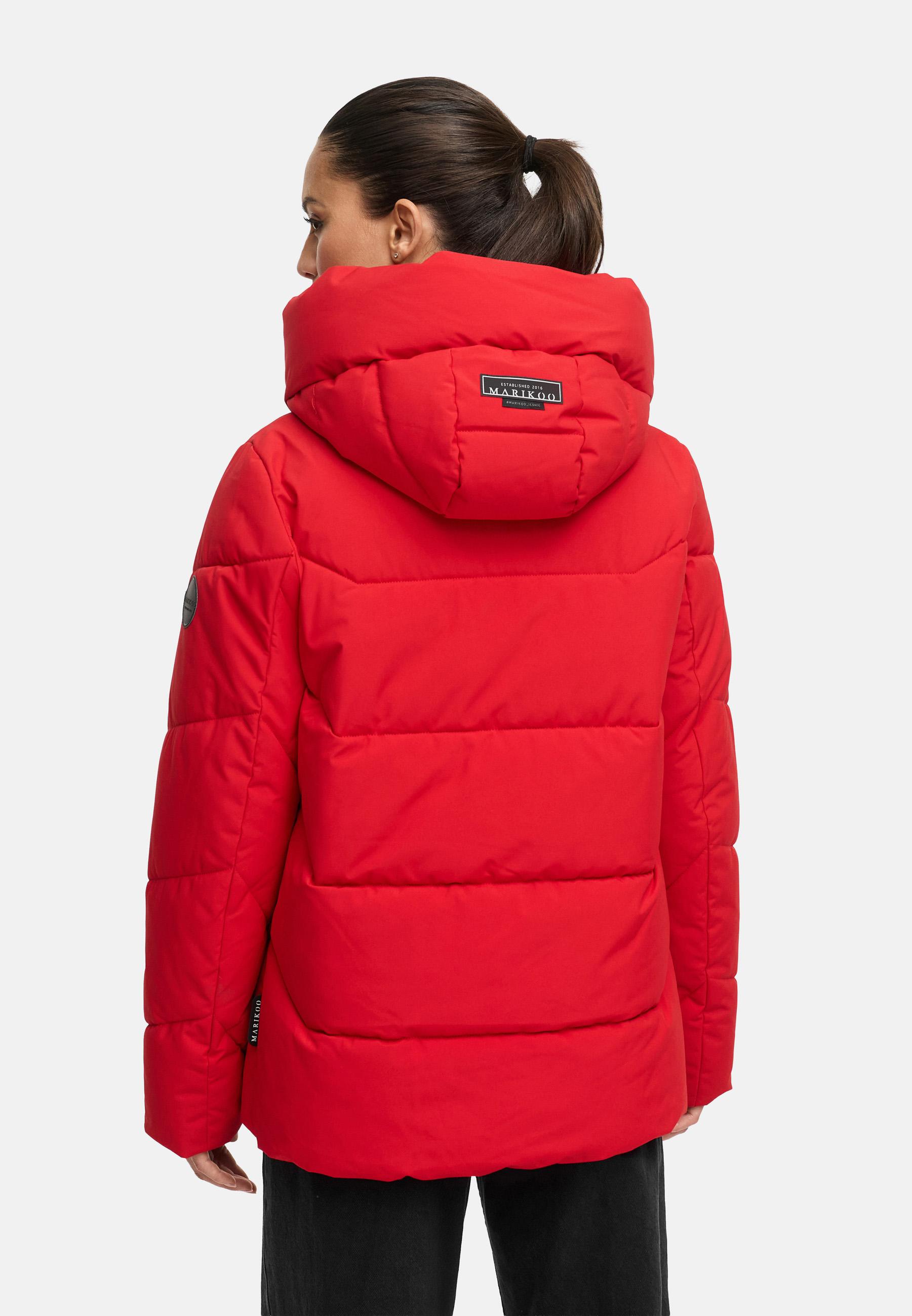 Winter Steppjacke mit Kapuze "Kuscheltatze XVI" Salsa Red