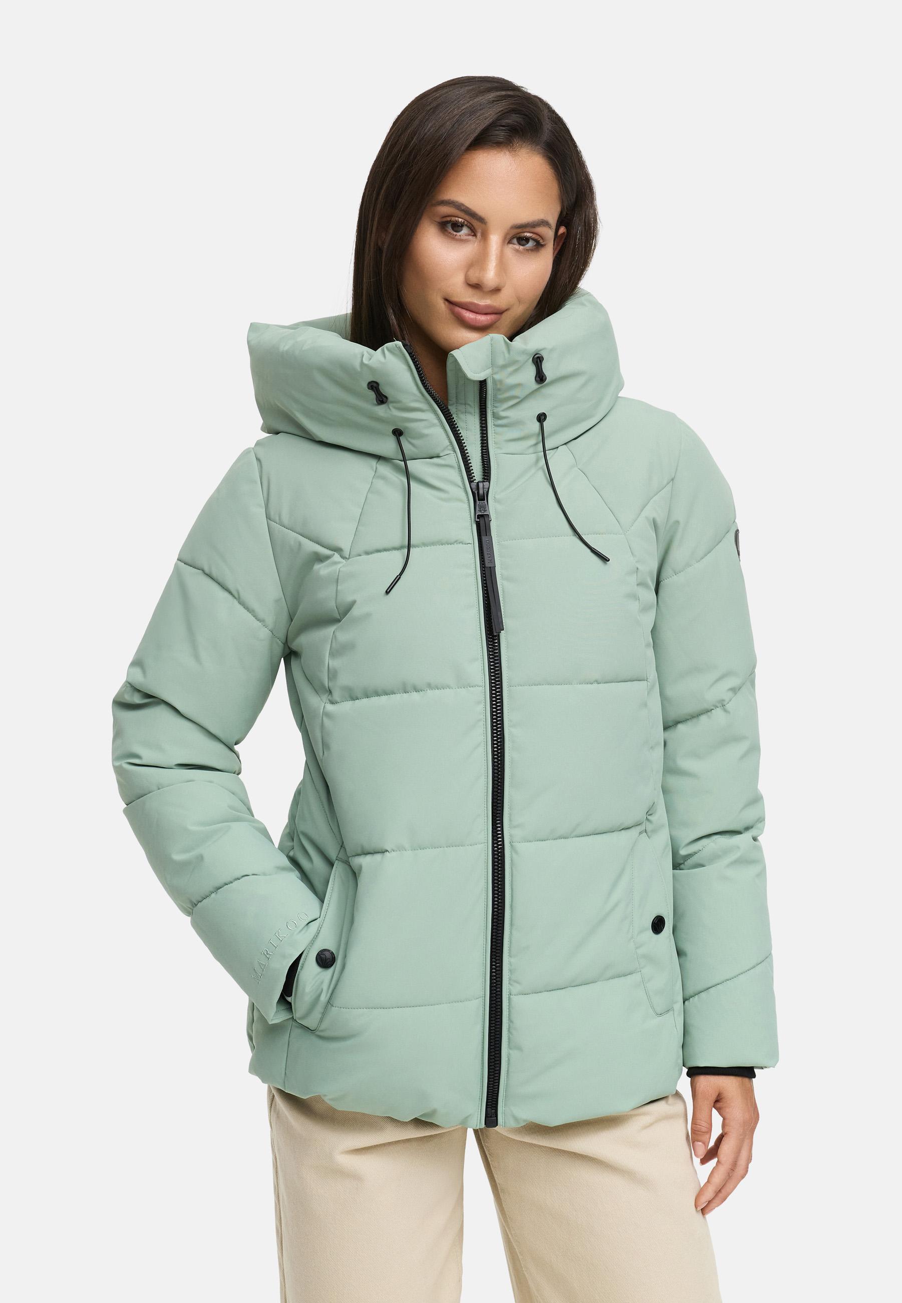 Winter Steppjacke mit Kapuze "Kuscheltatze XVI" Smokey Mint