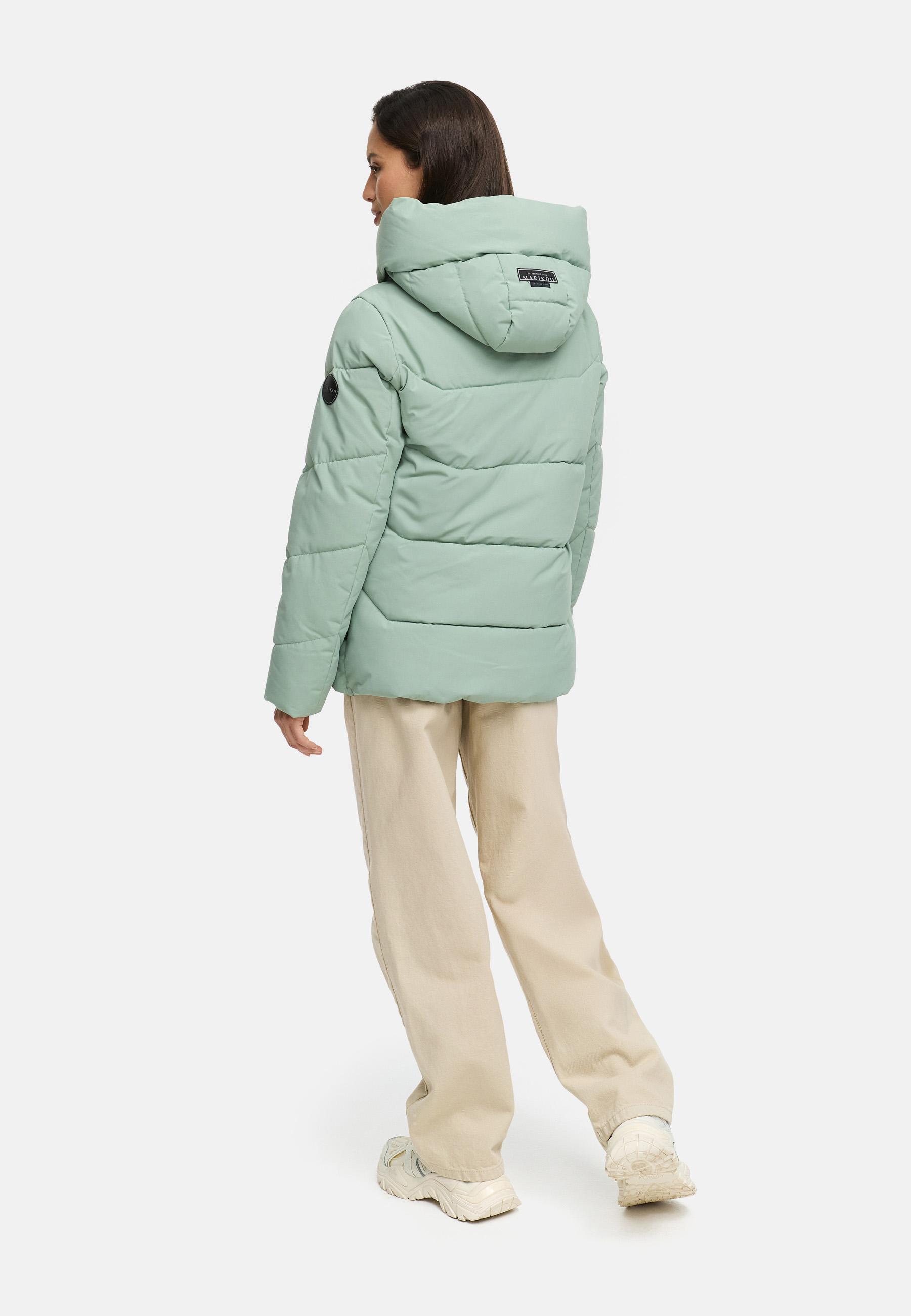 Winter Steppjacke mit Kapuze "Kuscheltatze XVI" Smokey Mint