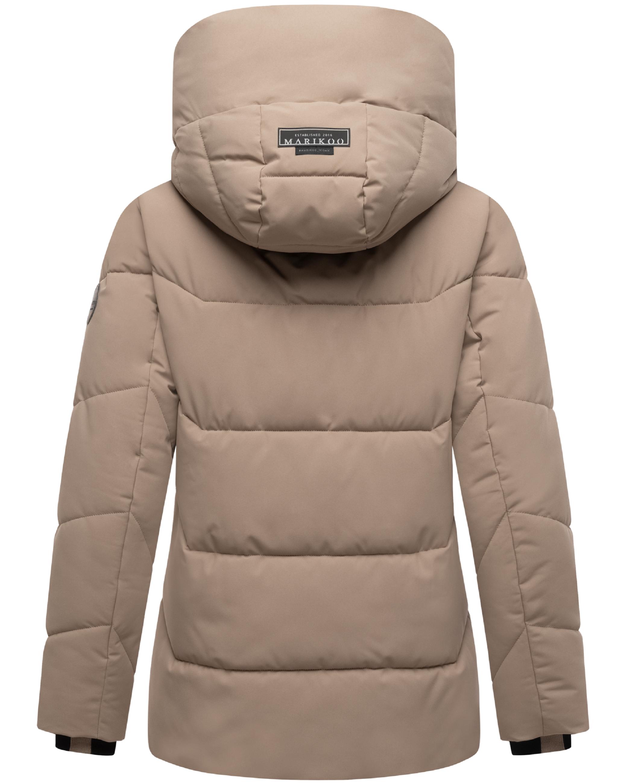 Winter Steppjacke mit Kapuze "Kuscheltatze XVI" Taupe Grey