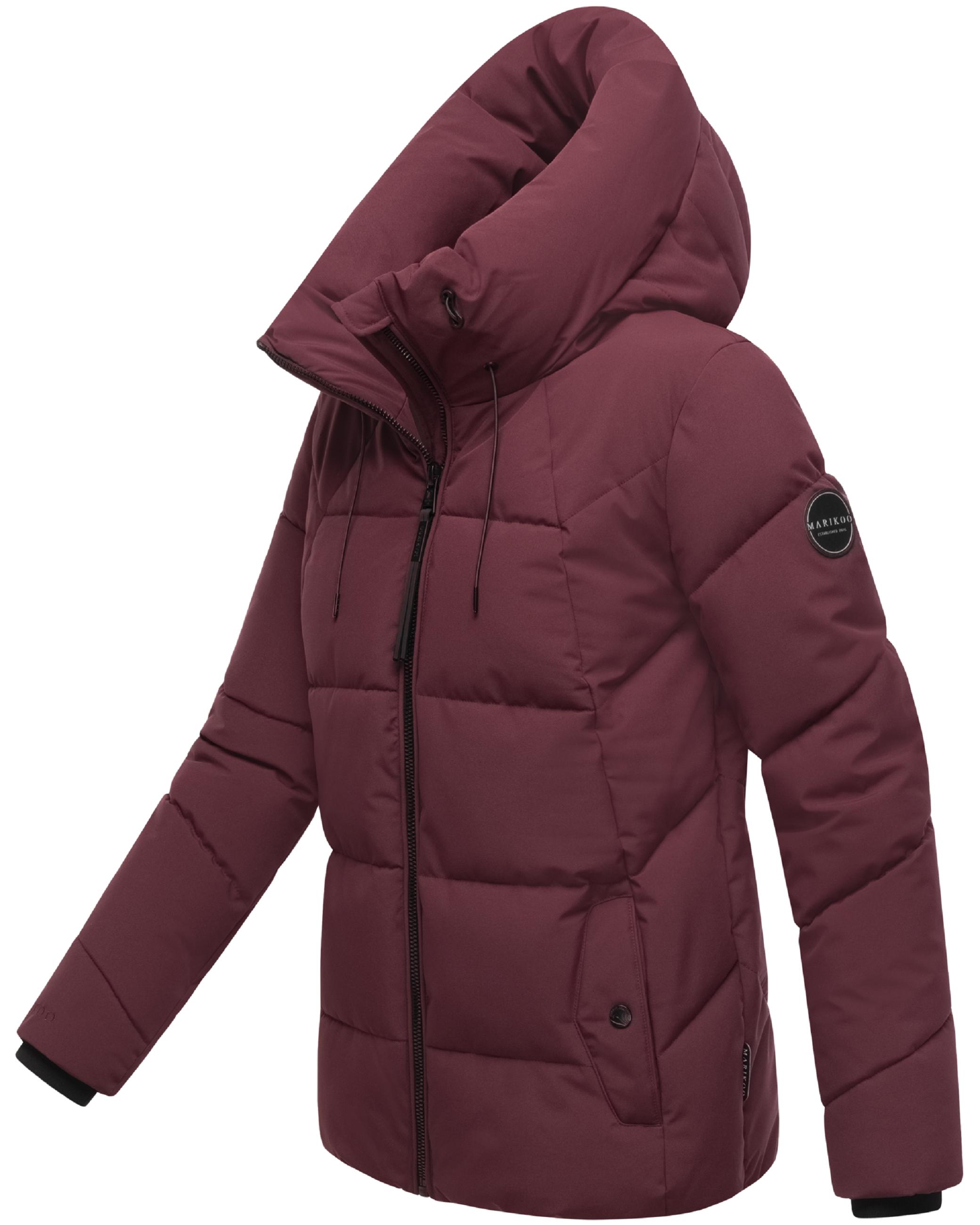 Winter Steppjacke mit Kapuze "Kuscheltatze XVI" Wine