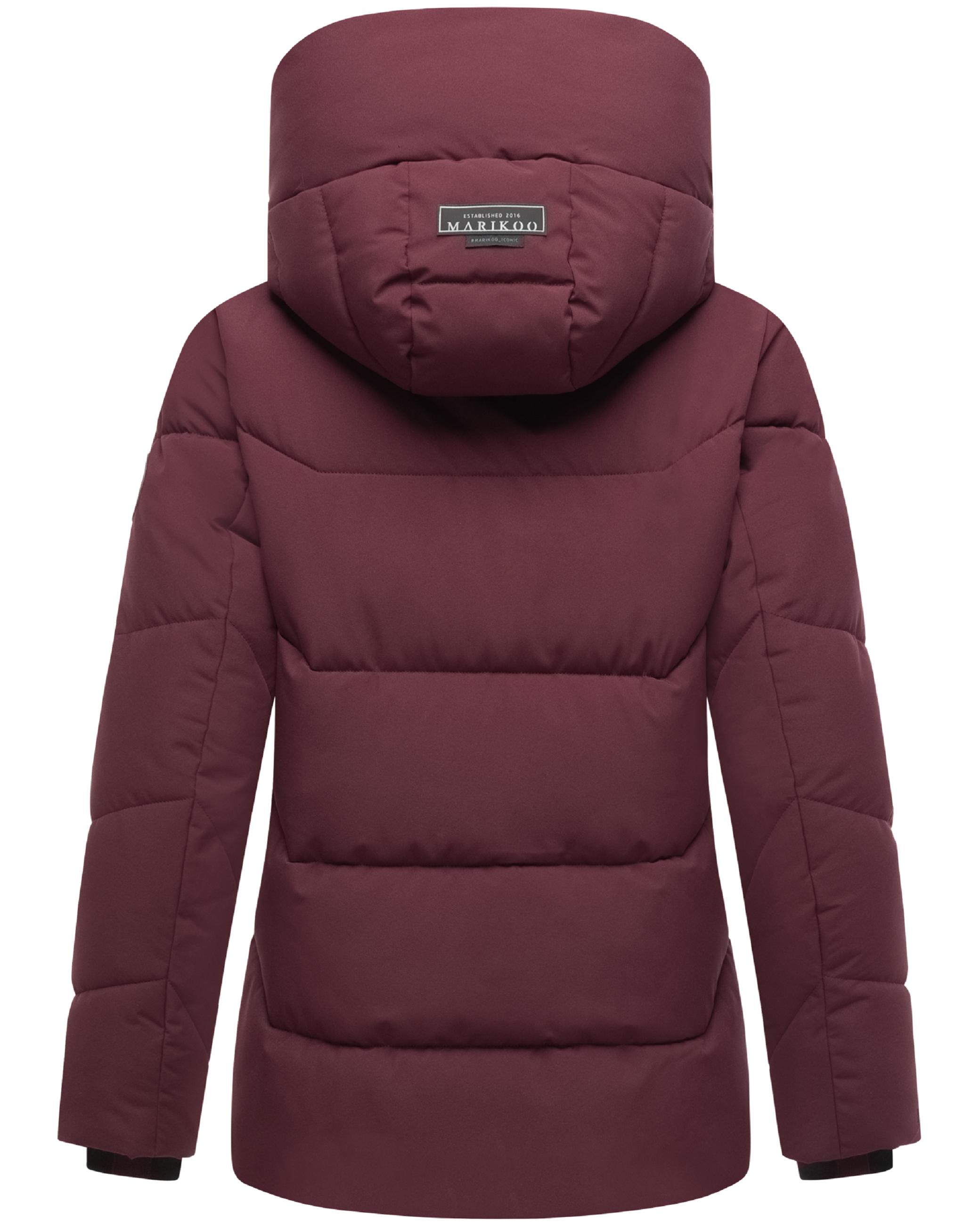 Winter Steppjacke mit Kapuze "Kuscheltatze XVI" Wine
