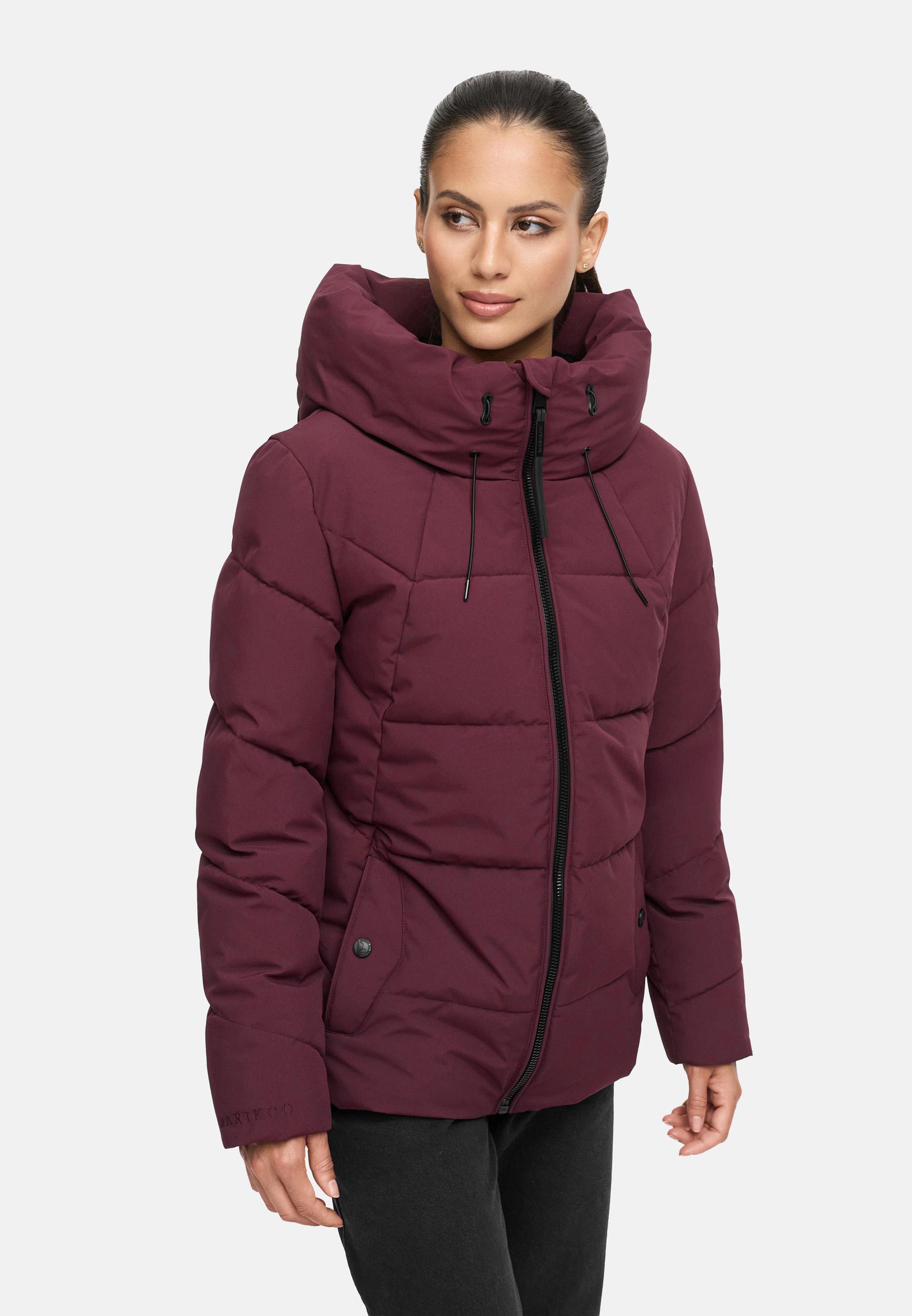 Winter Steppjacke mit Kapuze "Kuscheltatze XVI" Wine