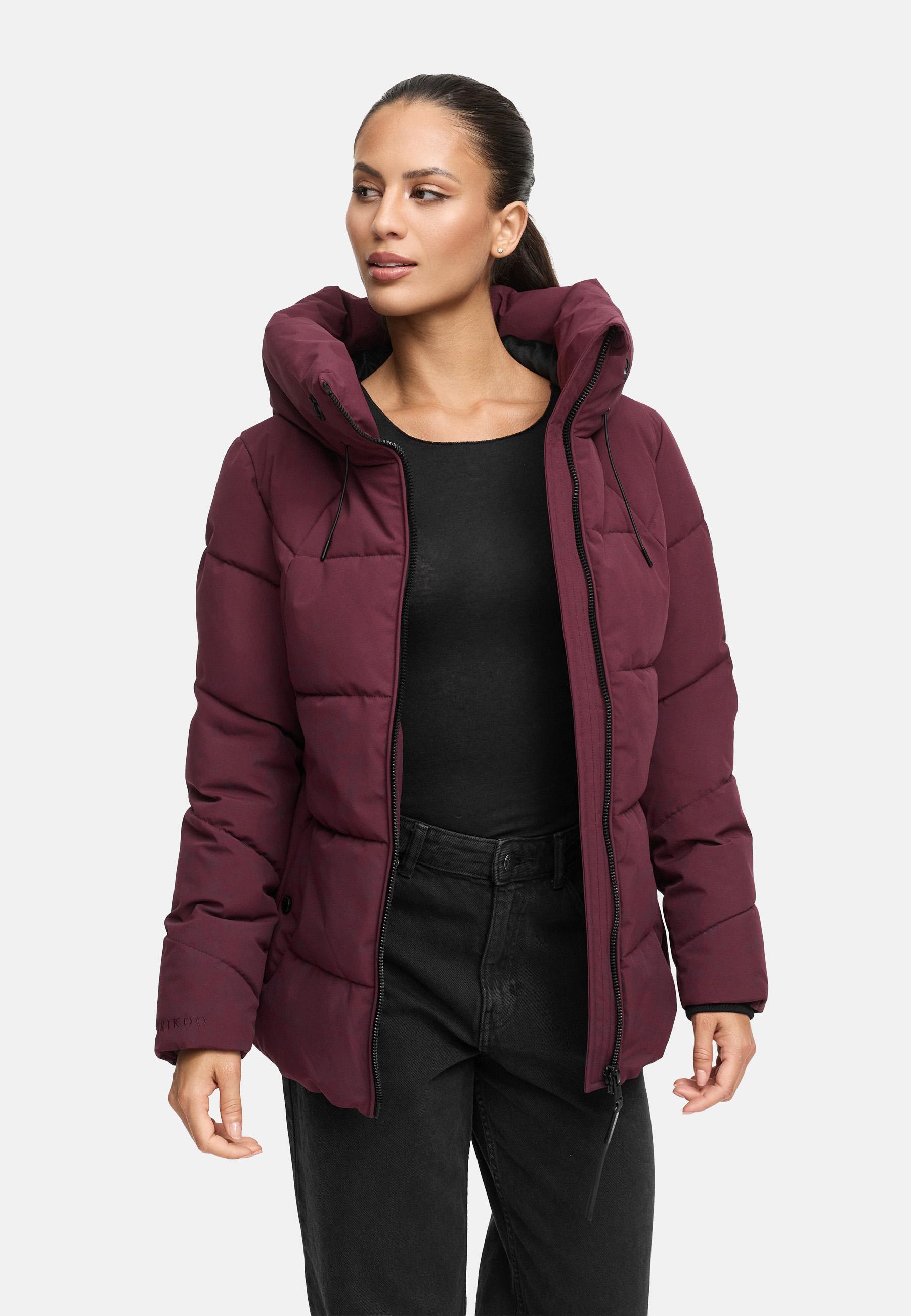 Winter Steppjacke mit Kapuze "Kuscheltatze XVI" Wine