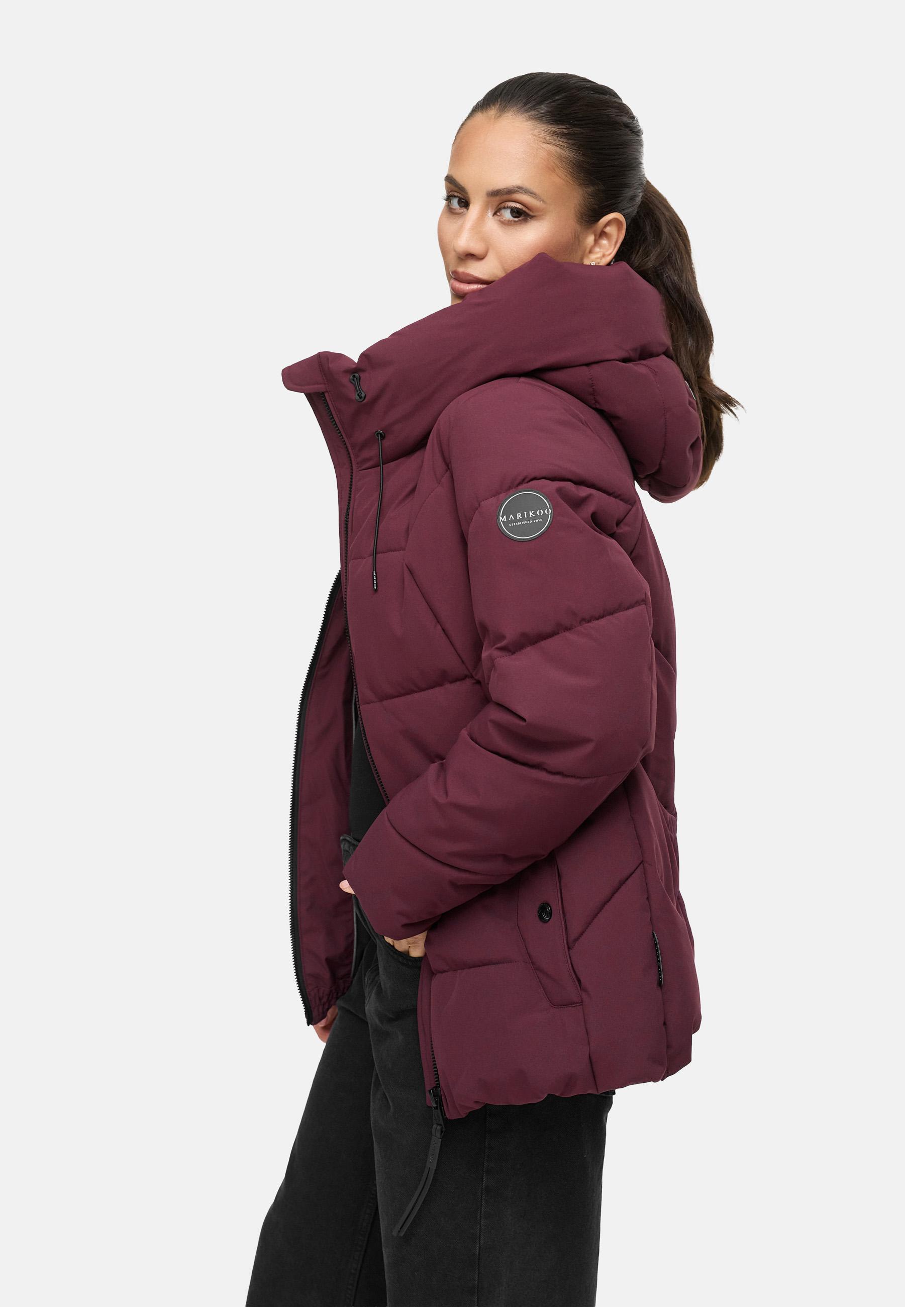 Winter Steppjacke mit Kapuze "Kuscheltatze XVI" Wine