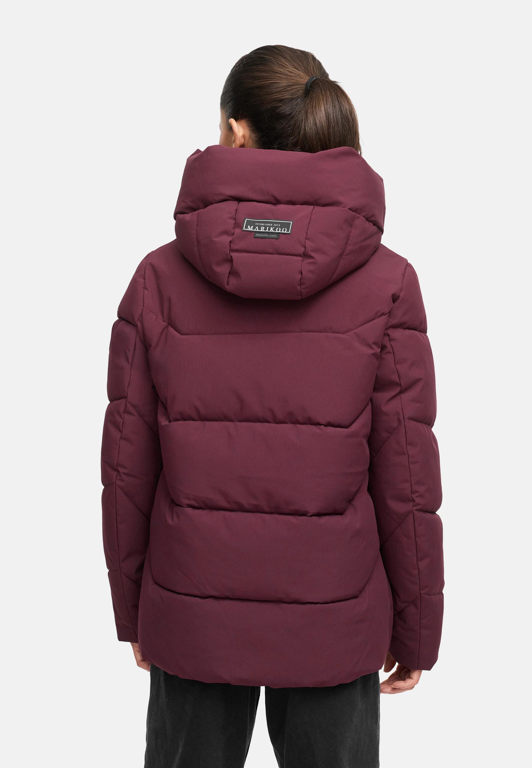 Winter Steppjacke mit Kapuze "Kuscheltatze XVI" Wine