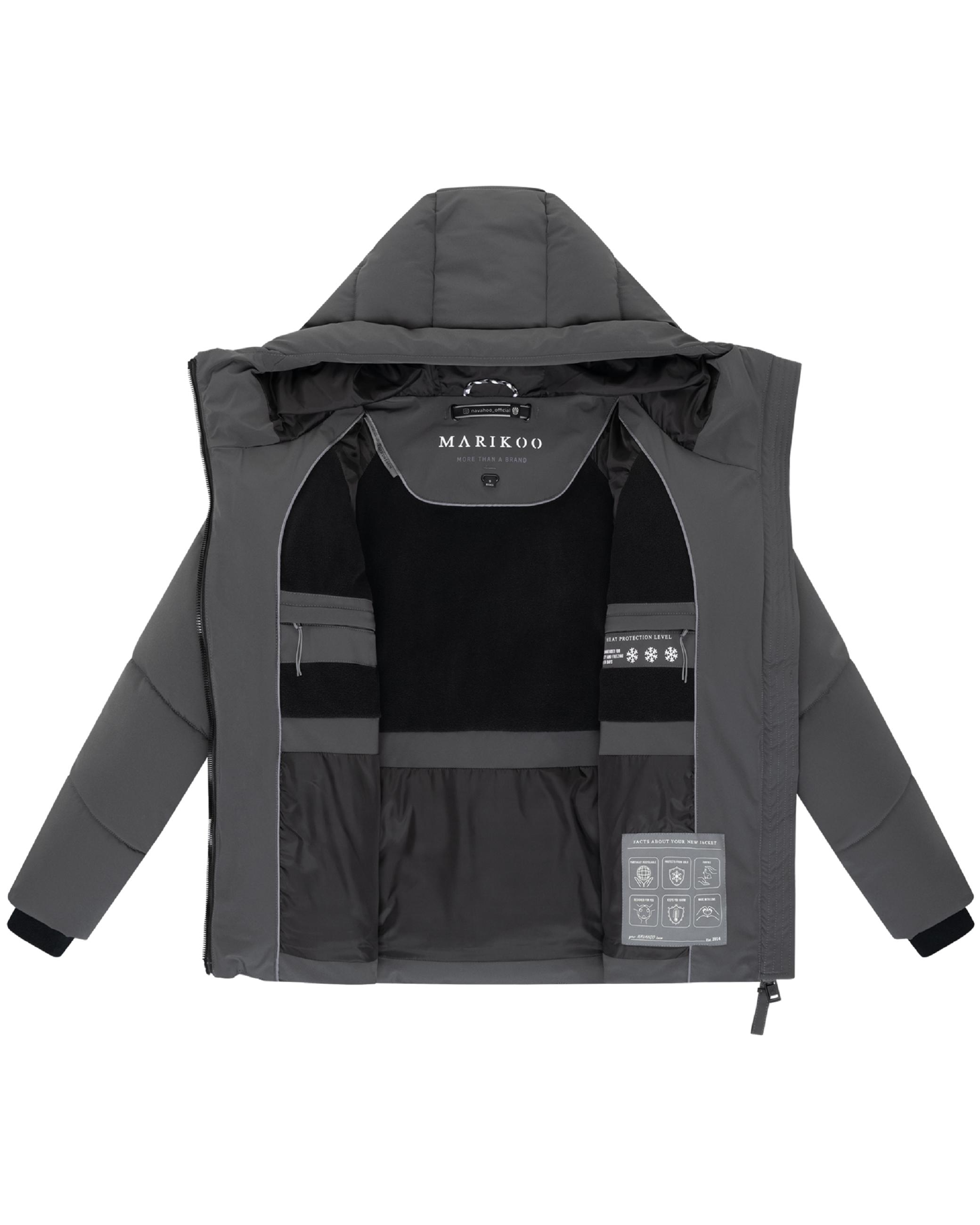 Steppjacke mit Kapuze "Kwamee 16" Anthracite