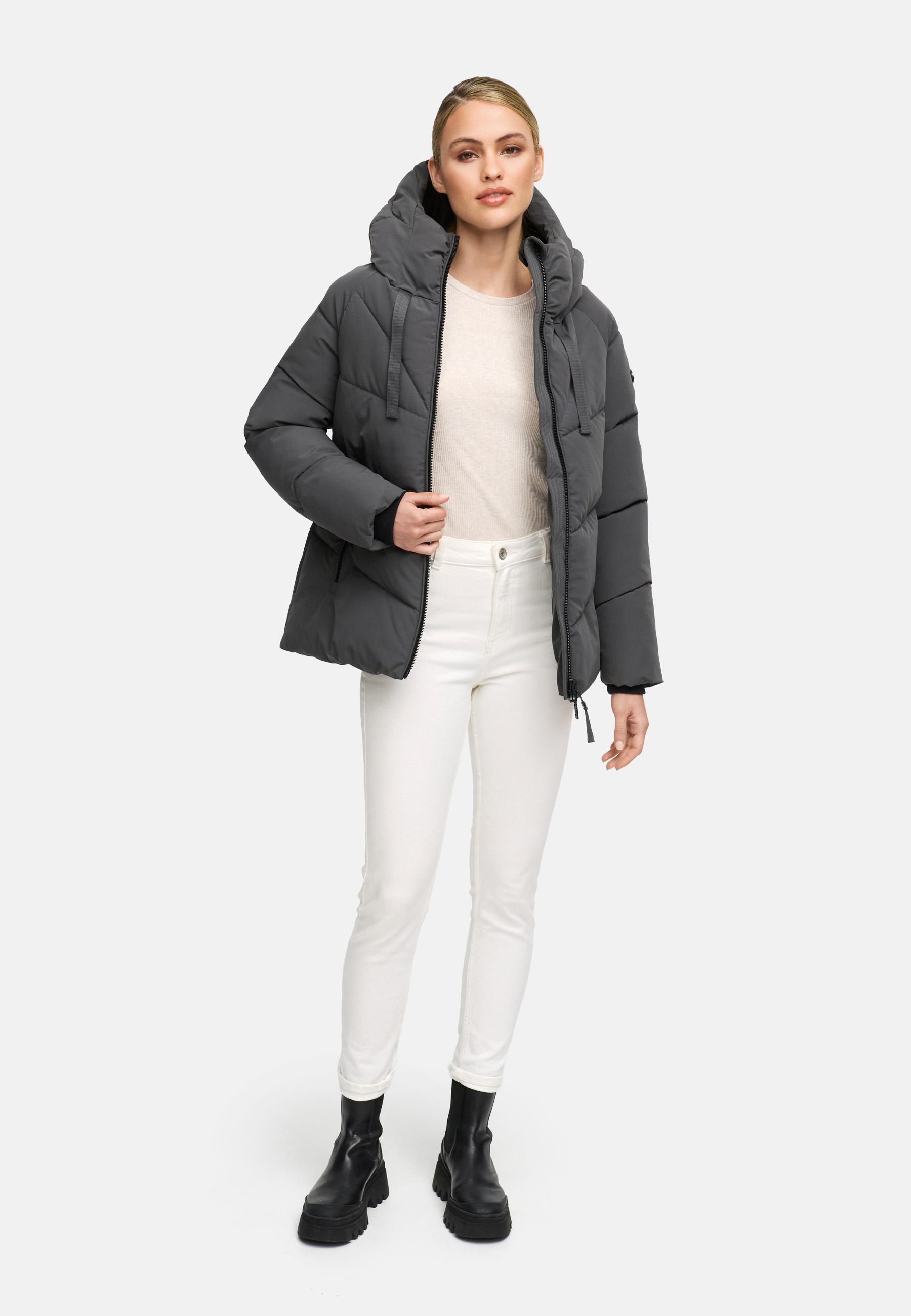 Steppjacke mit Kapuze "Kwamee 16" Anthracite