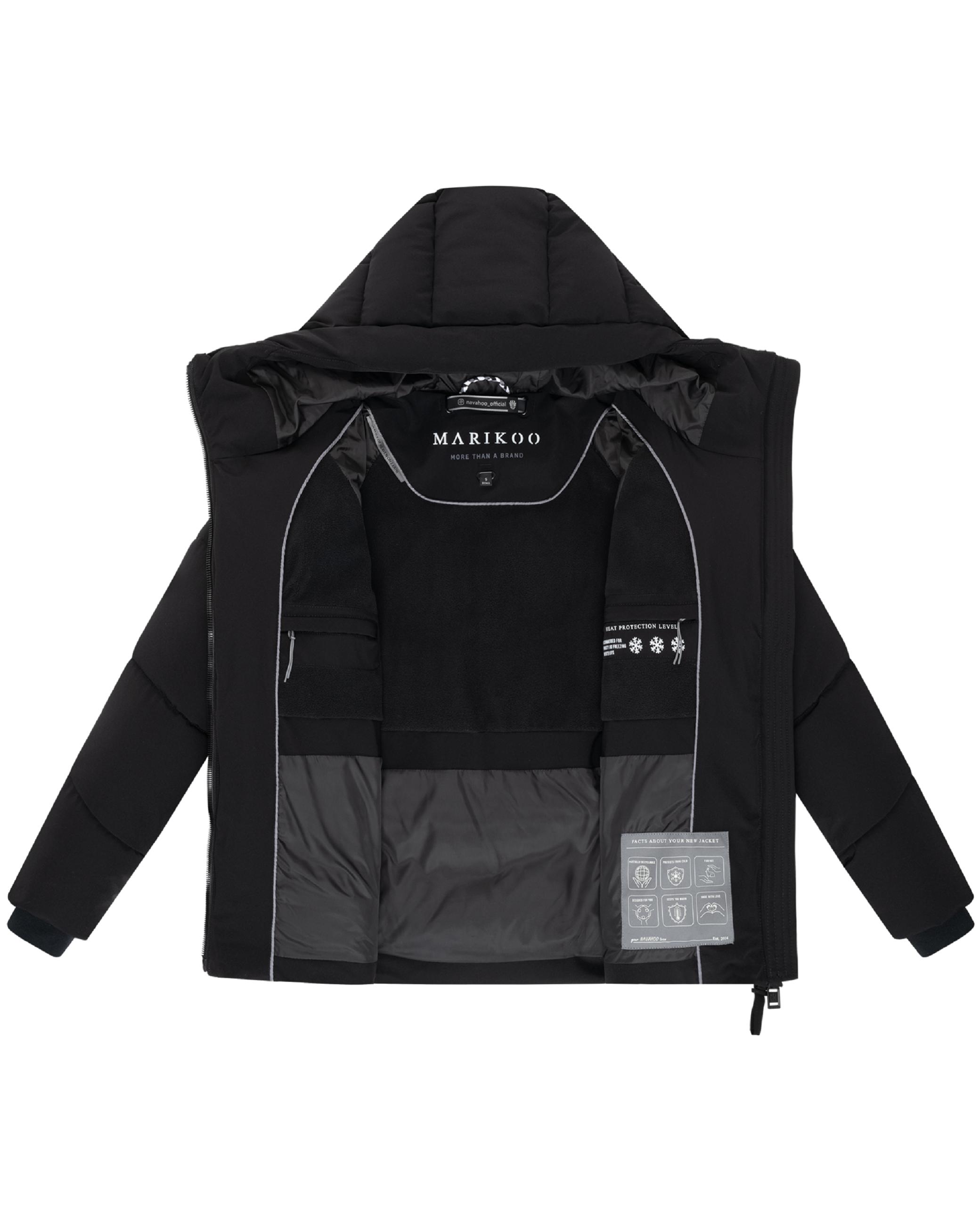Steppjacke mit Kapuze "Kwamee 16" Black