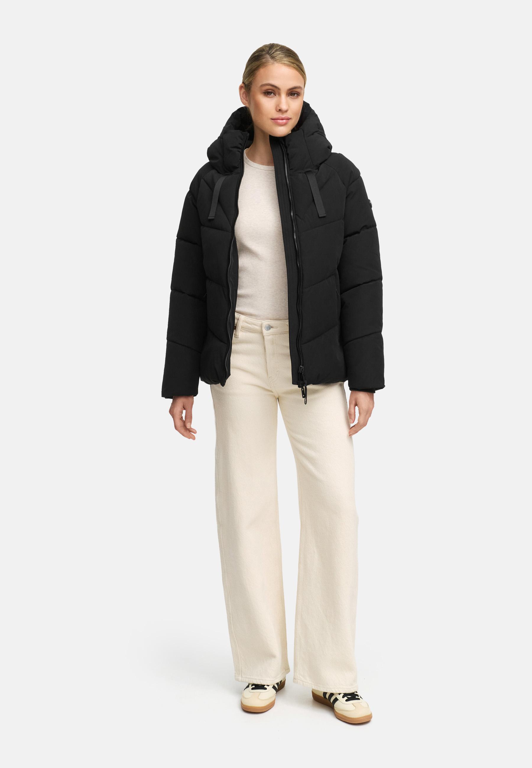 Steppjacke mit Kapuze "Kwamee 16" Black