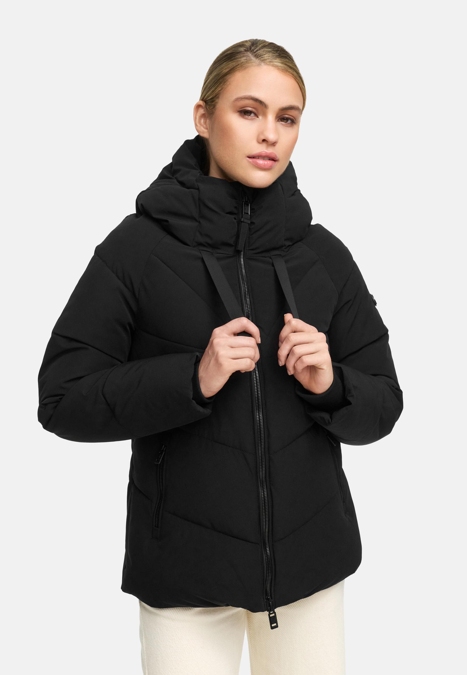 Steppjacke mit Kapuze "Kwamee 16" Black