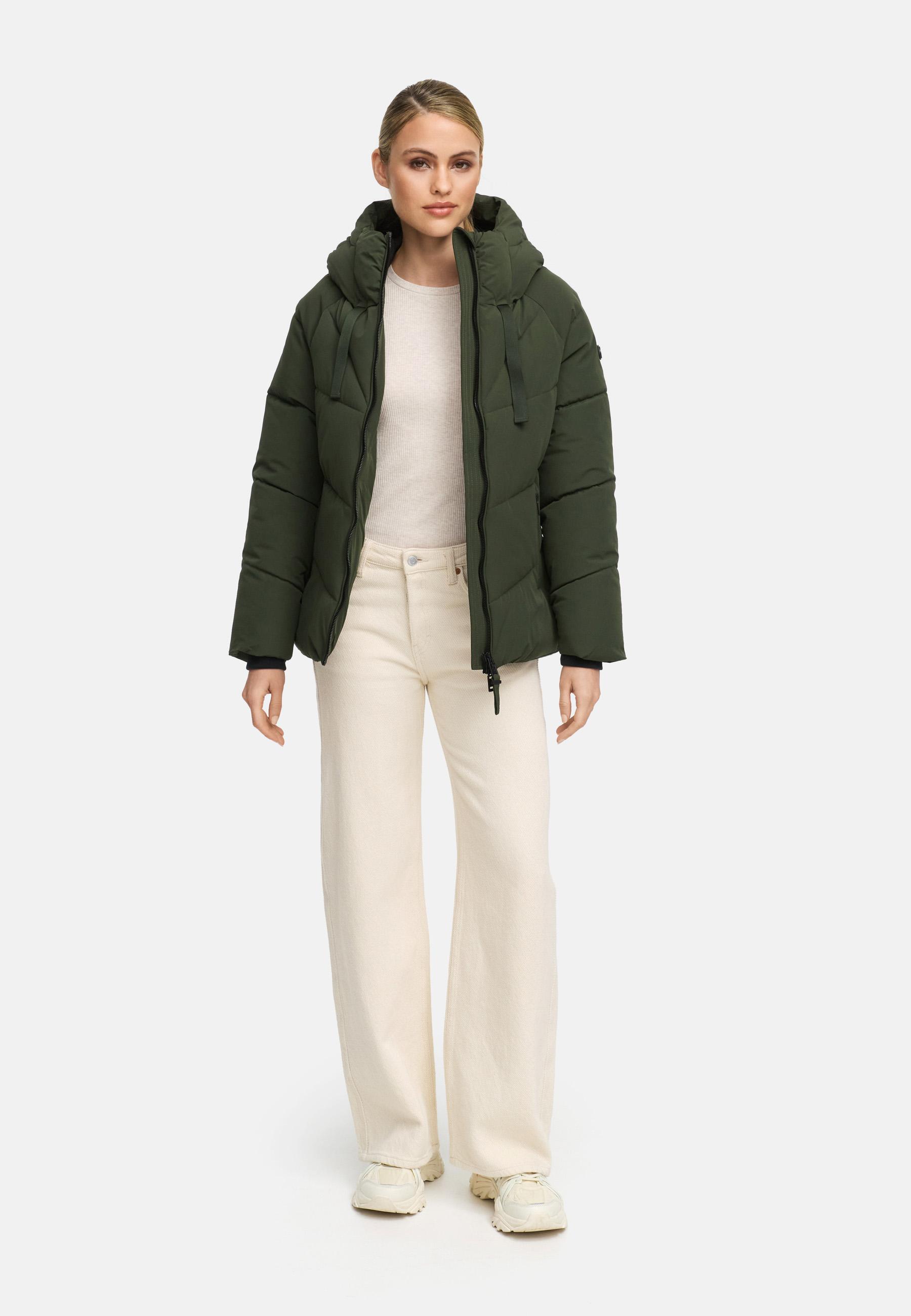 Steppjacke mit Kapuze "Kwamee 16" Dark Olive