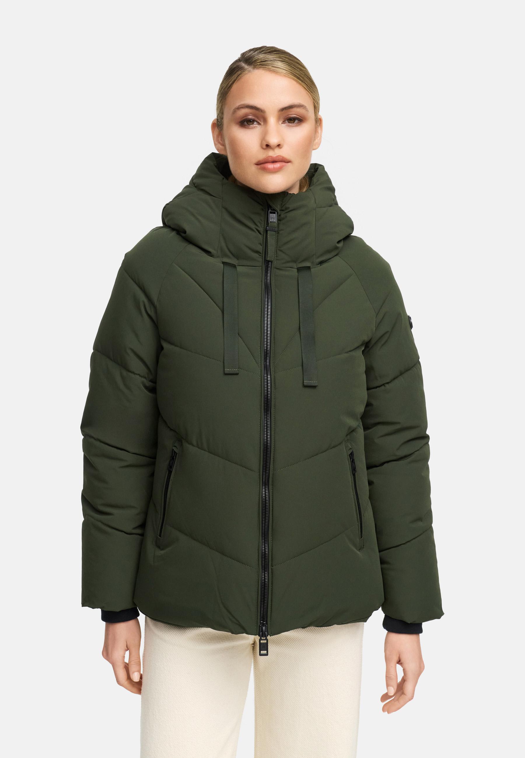 Steppjacke mit Kapuze "Kwamee 16" Dark Olive