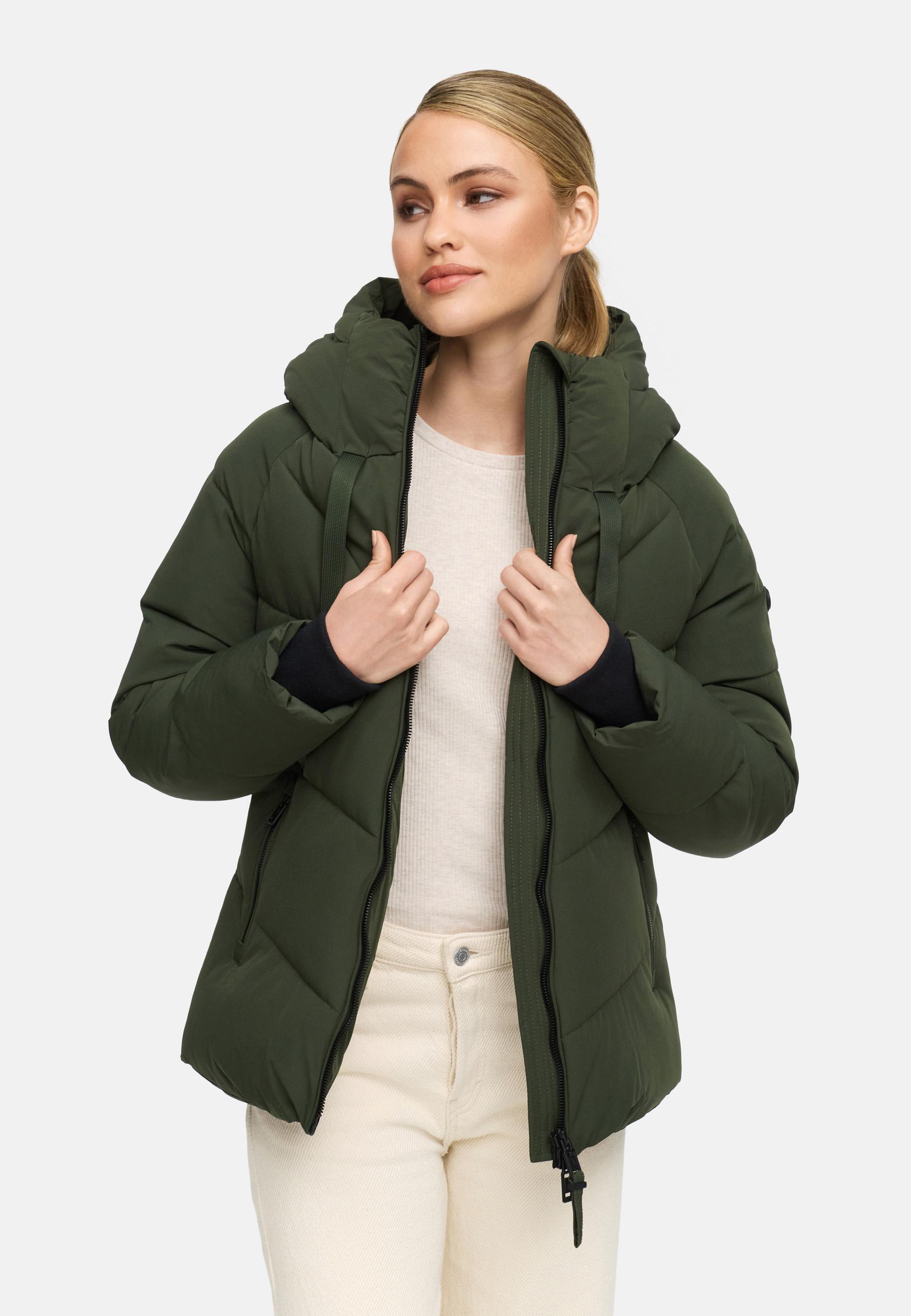Steppjacke mit Kapuze "Kwamee 16" Dark Olive