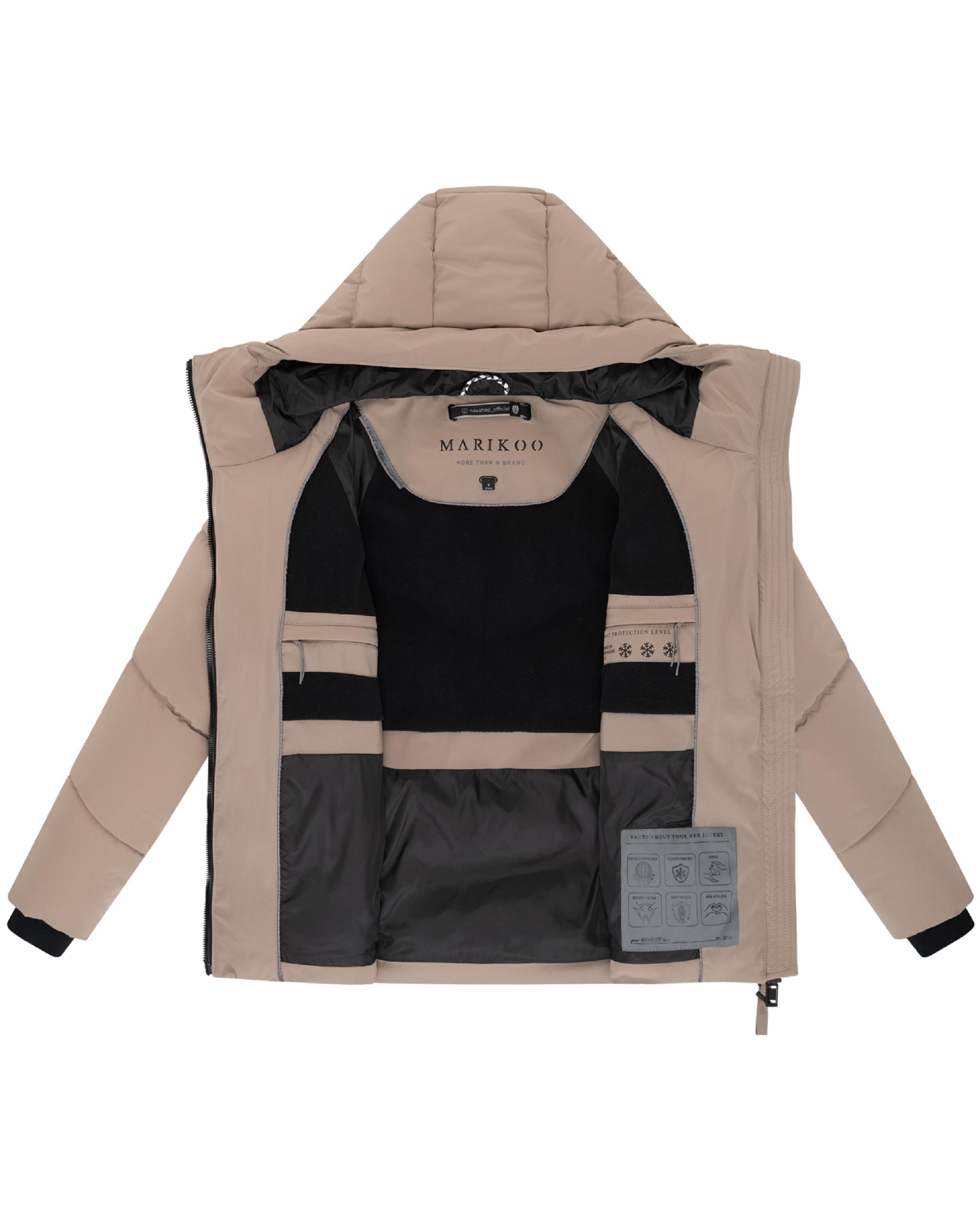 Steppjacke mit Kapuze "Kwamee 16" Taupe Grey
