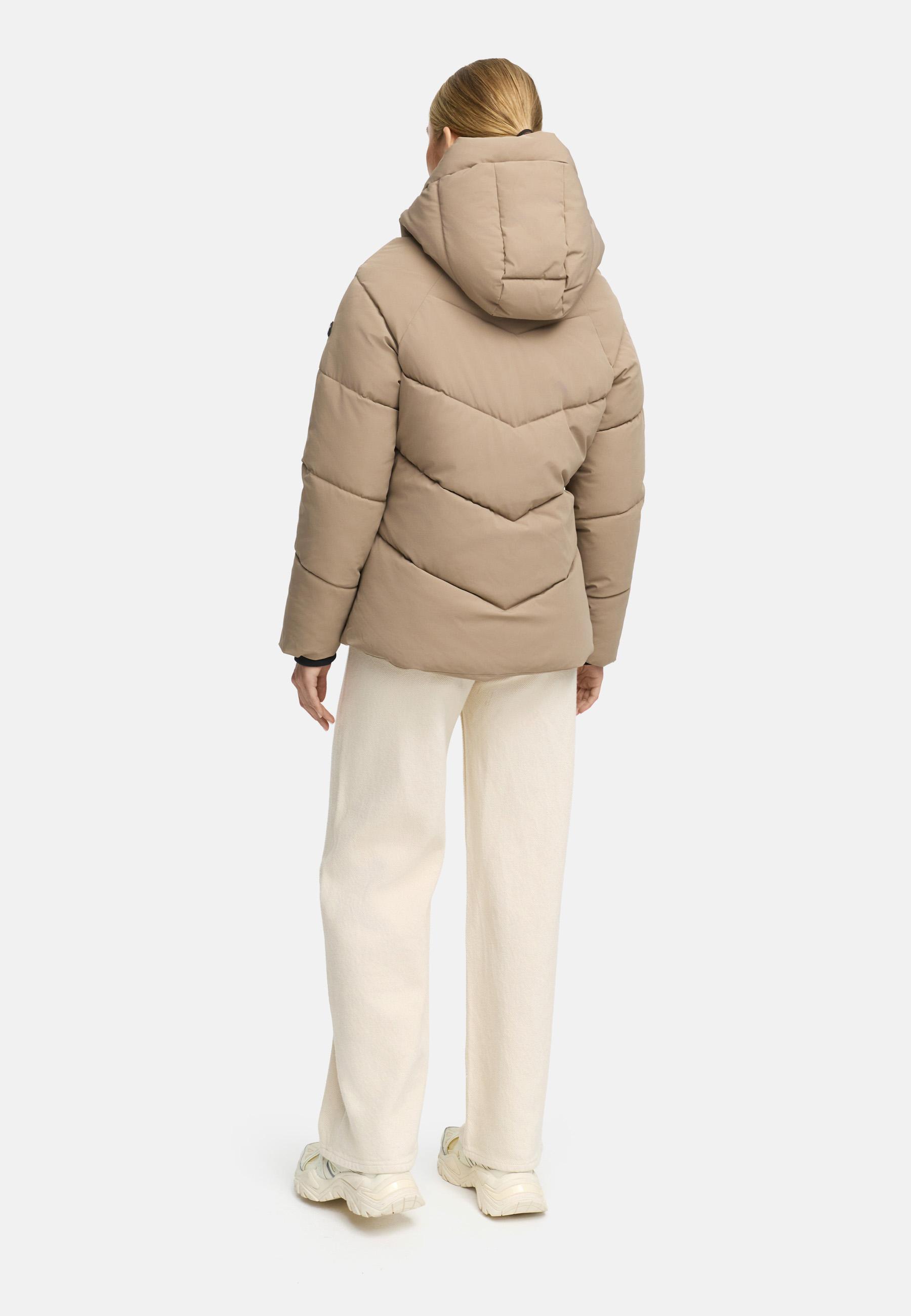 Steppjacke mit Kapuze "Kwamee 16" Taupe Grey