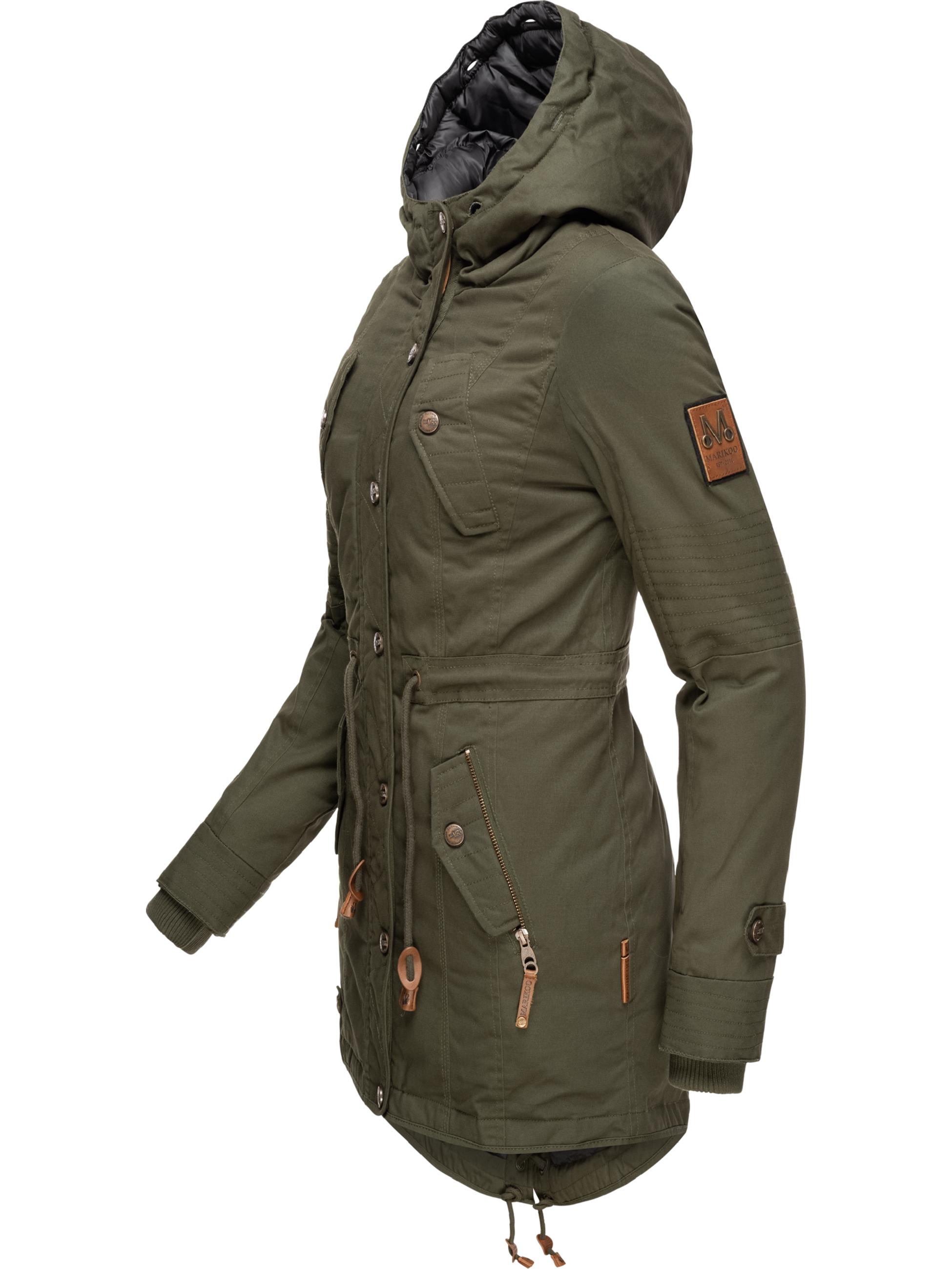 Winterparka mit abnehmbarem Kunstfell "La Viva Prc" Grün