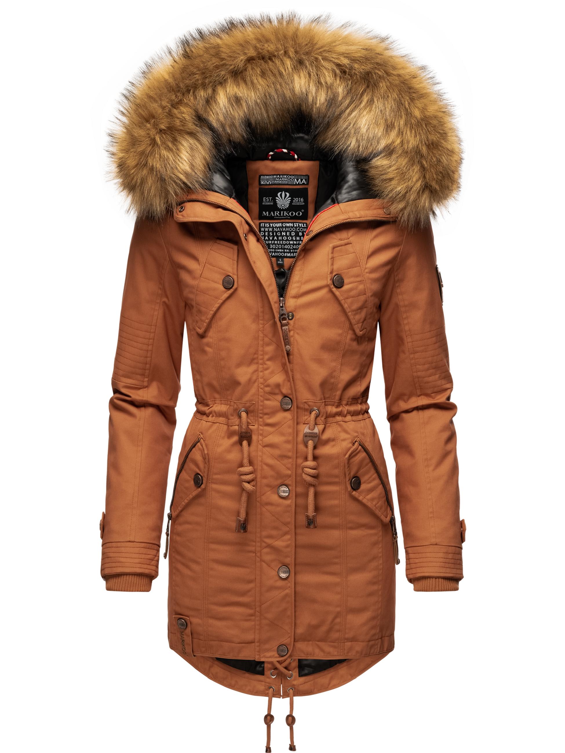 Winterparka mit abnehmbarem Kunstfell "La Viva Prc" Rusty Cinnamon