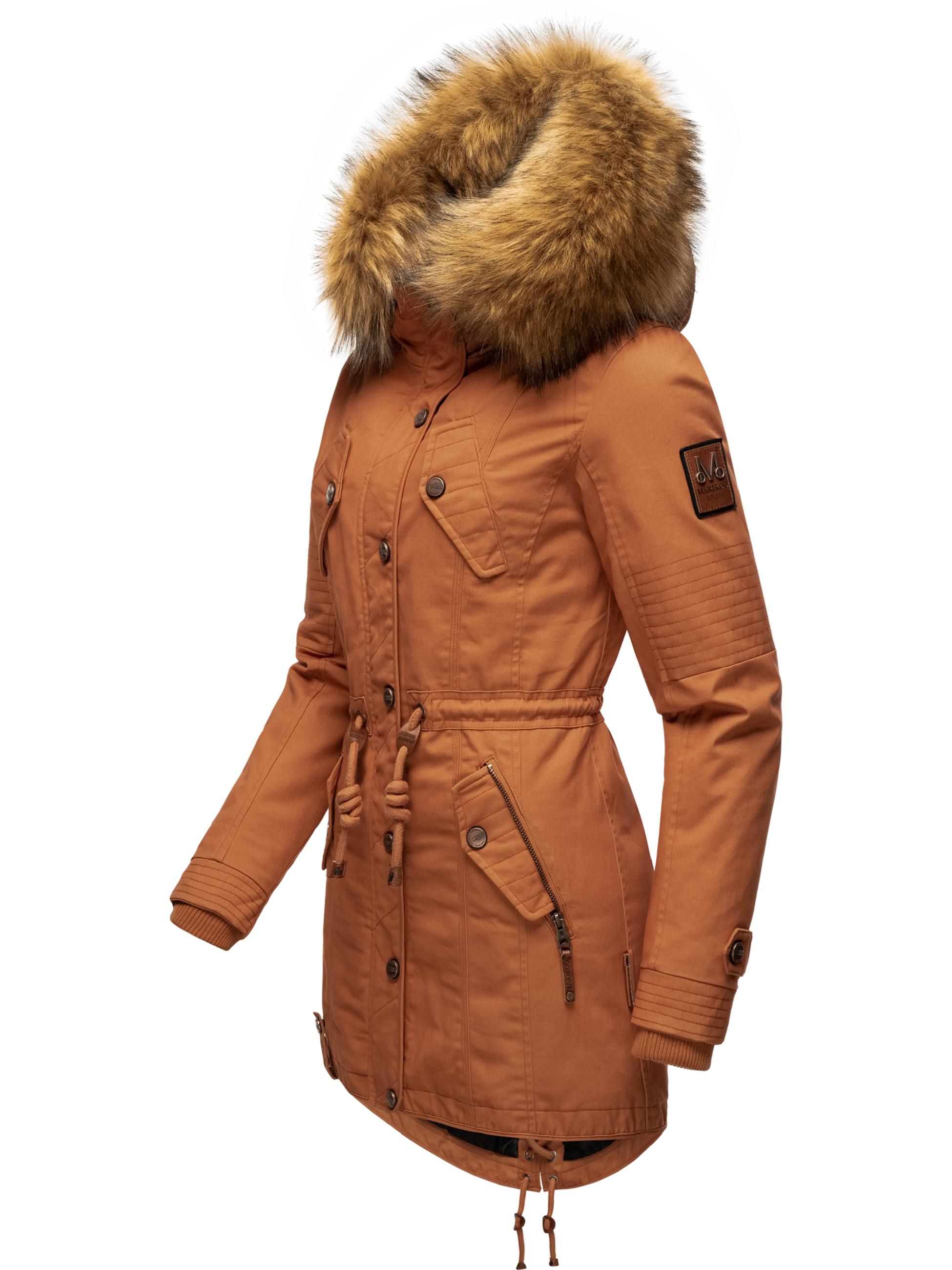 Winterparka mit abnehmbarem Kunstfell "La Viva Prc" Rusty Cinnamon