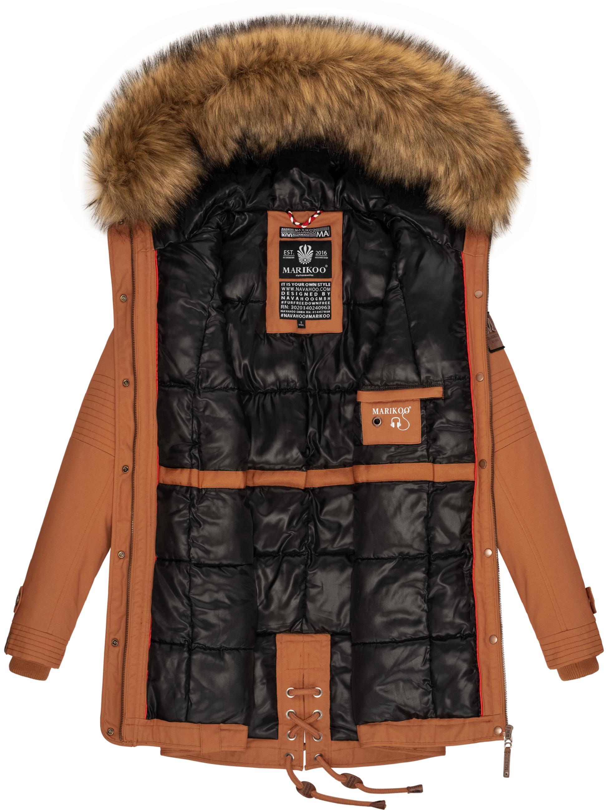 Winterparka mit abnehmbarem Kunstfell "La Viva Prc" Rusty Cinnamon