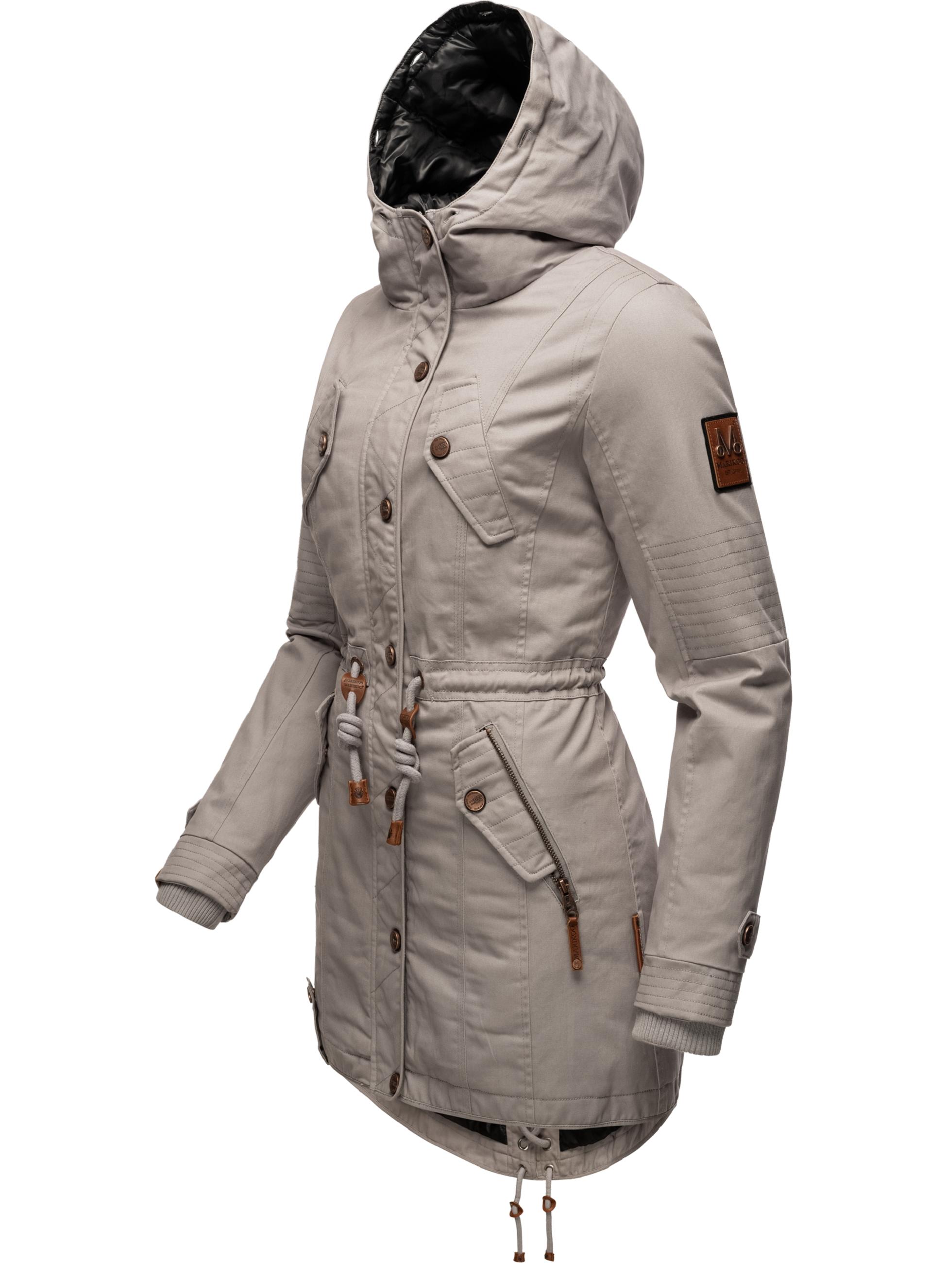 Winterparka mit abnehmbarem Kunstfell "La Viva Prc" Zinc Grey