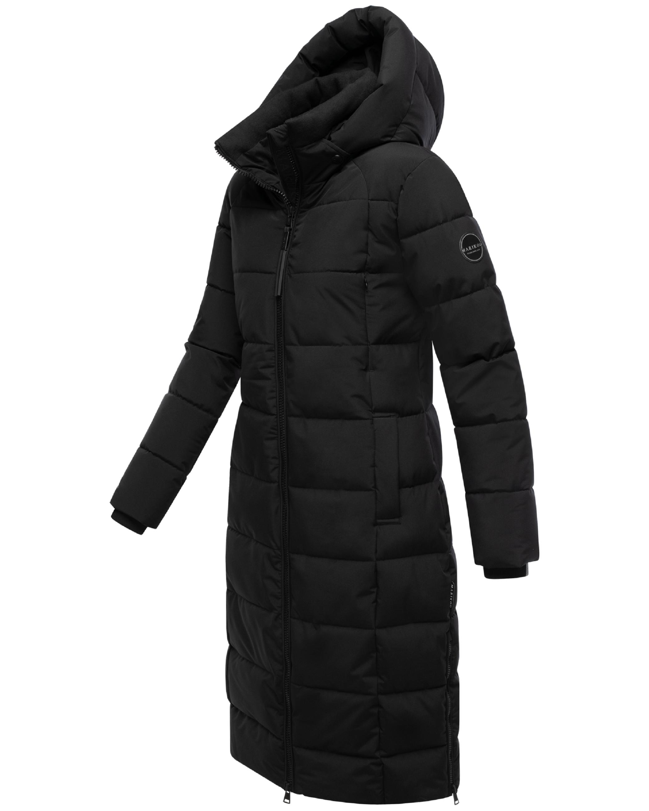 Winter Steppmantel mit Kapuze "Lanitaa XVI" Black