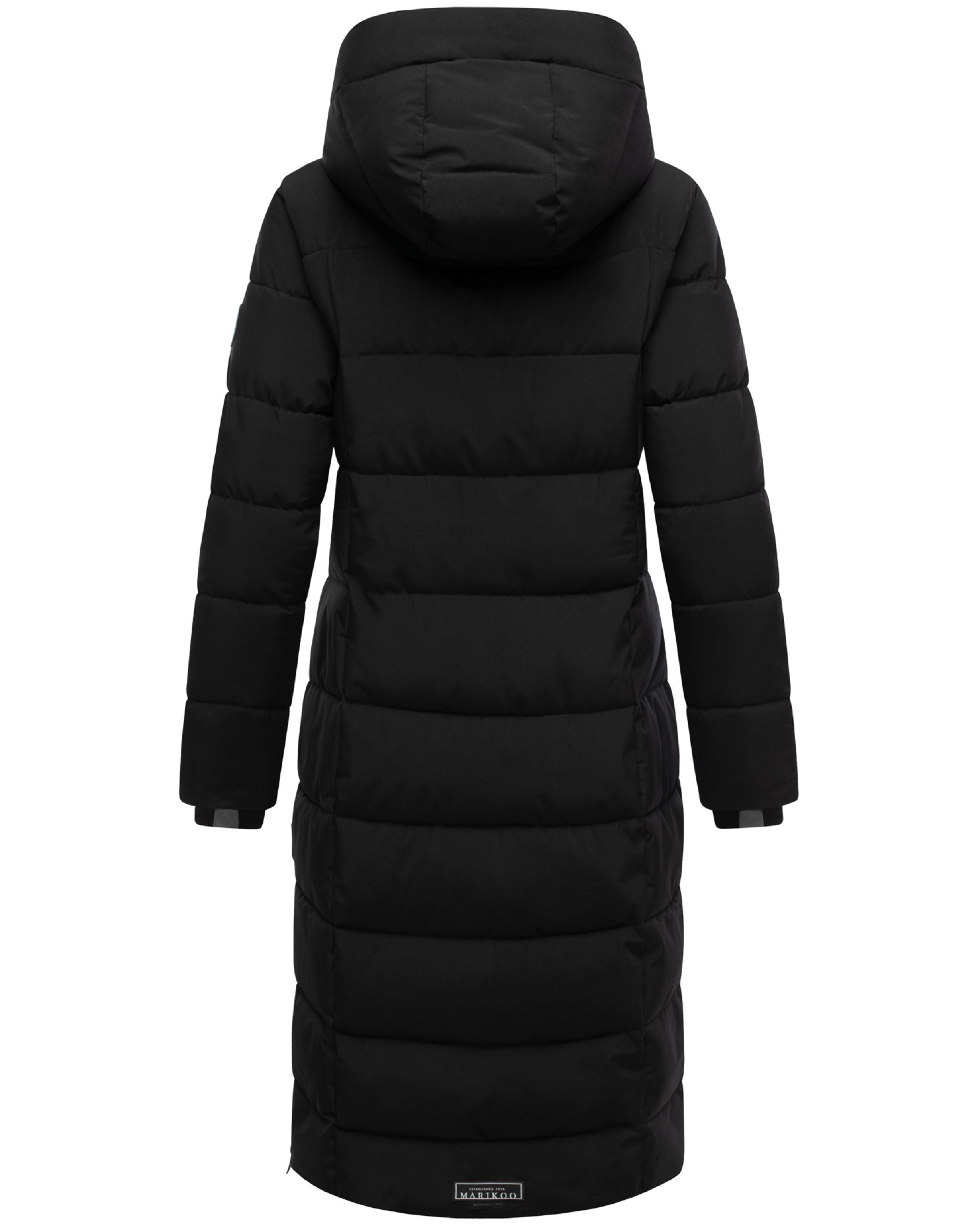 Winter Steppmantel mit Kapuze "Lanitaa XVI" Black