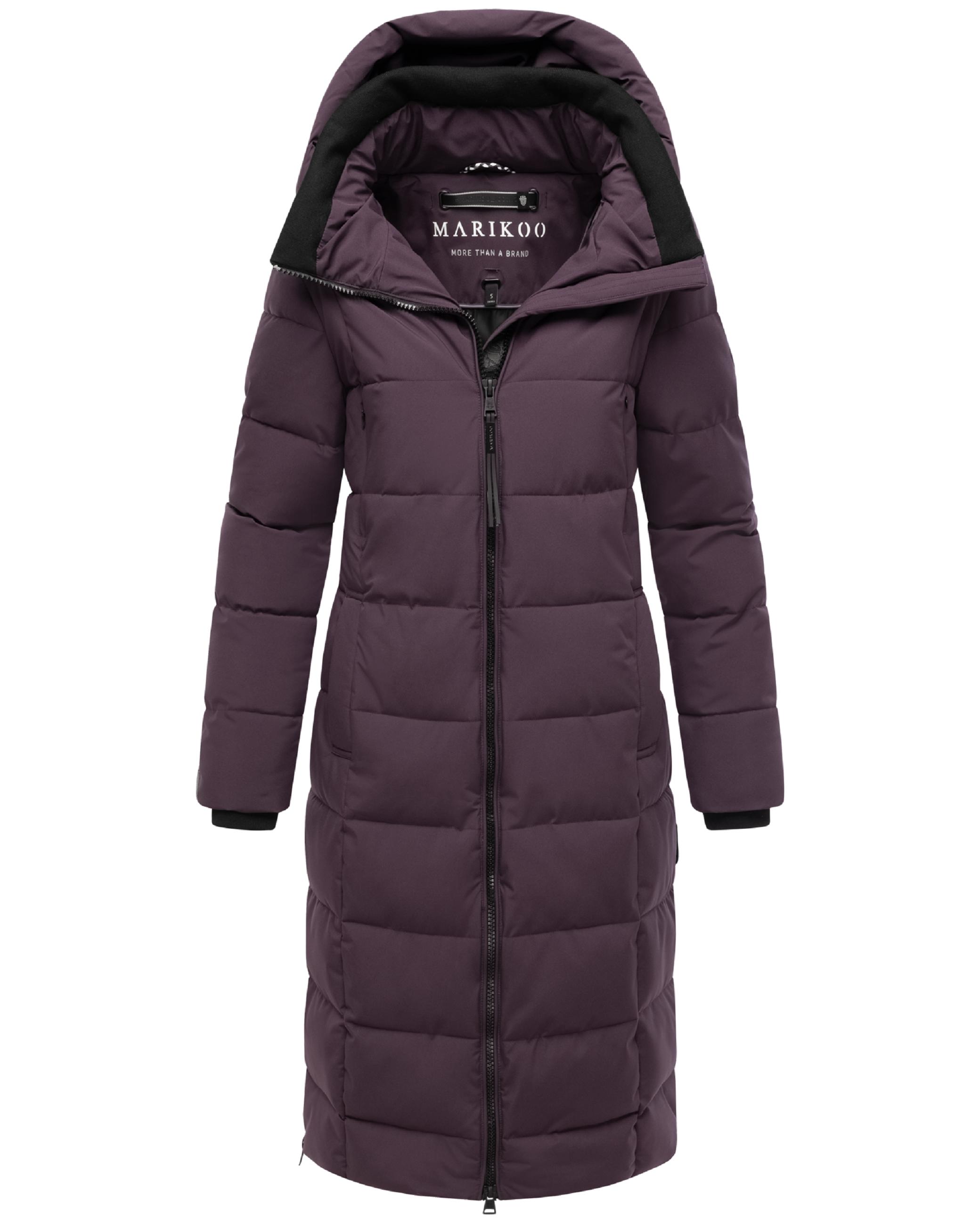 Winter Steppmantel mit Kapuze "Lanitaa XVI" Dusty Plum